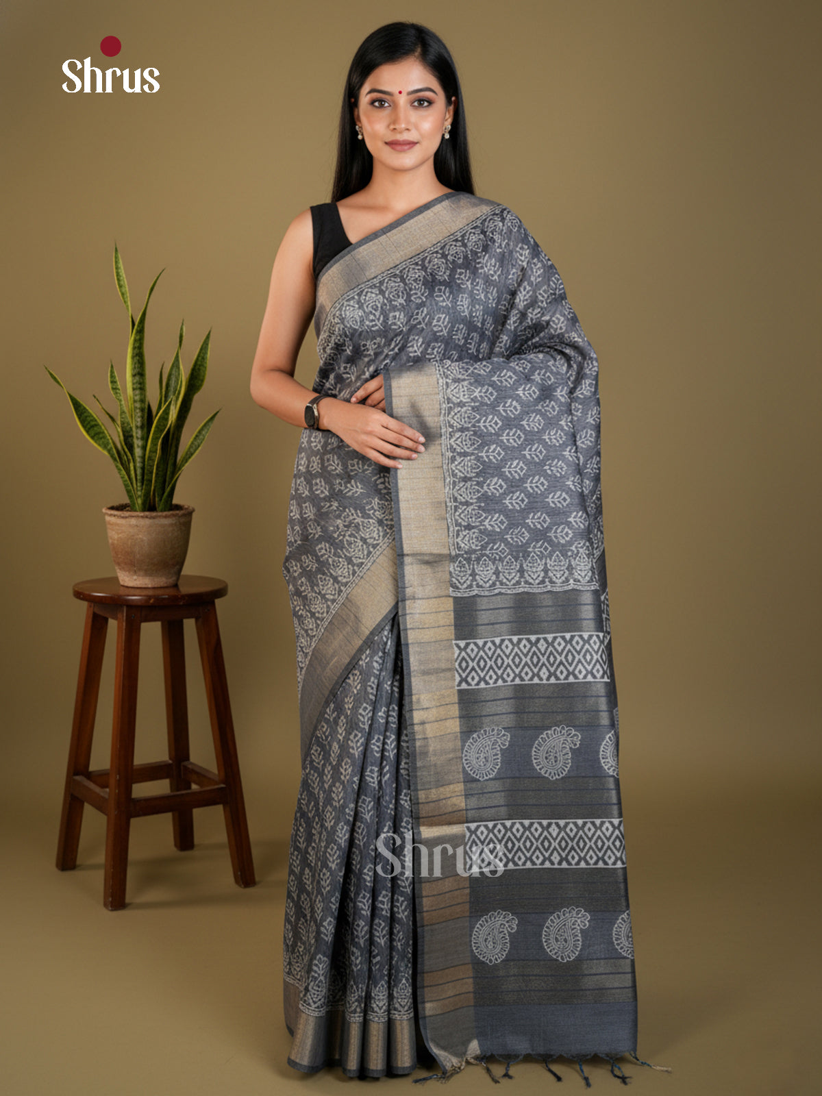 EAS31092 - Semi Tussar - Saree - Shop on Shrus.com