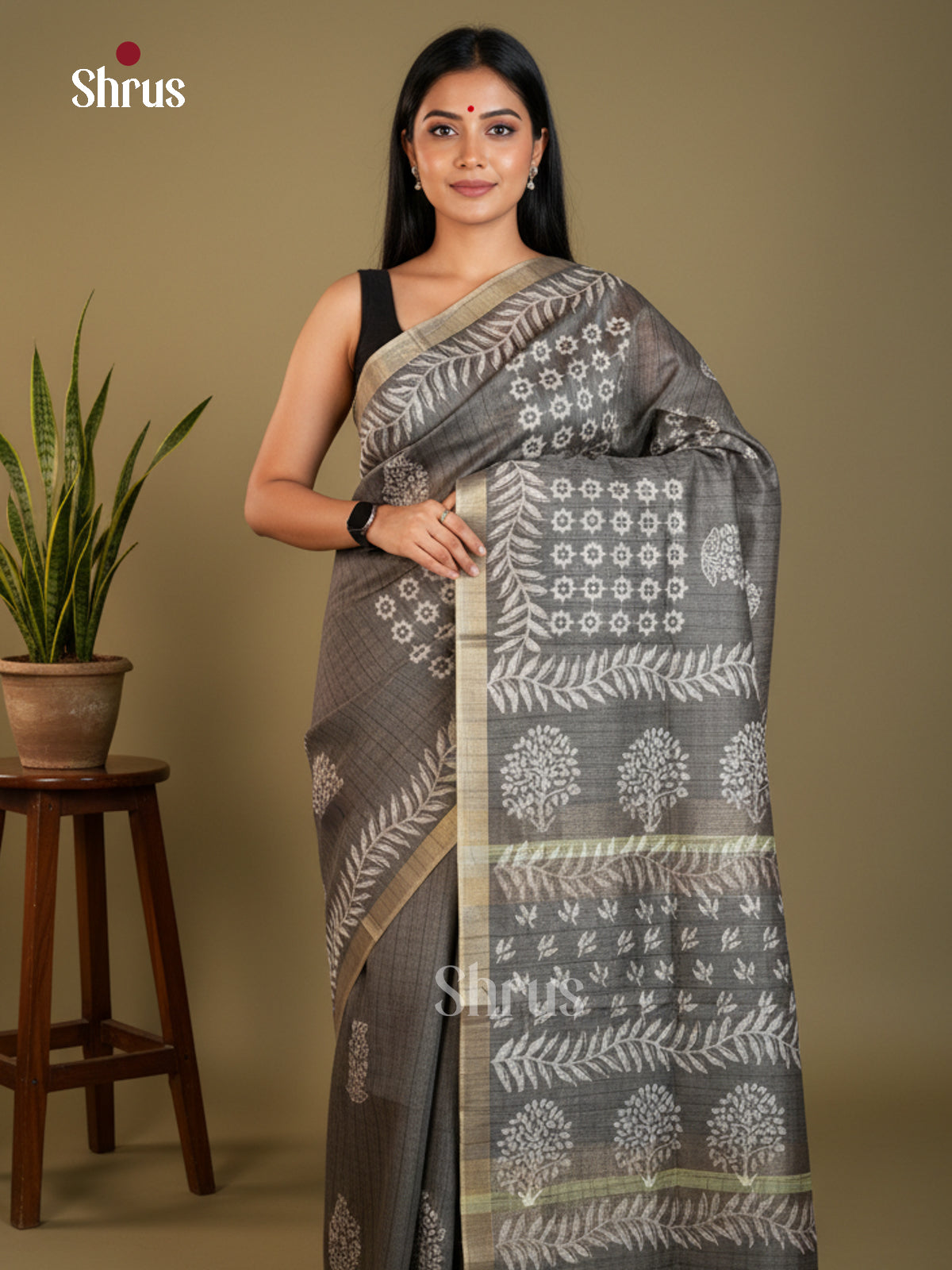 EAS31107 - Semi Tussar - Saree - Shop on Shrus.com