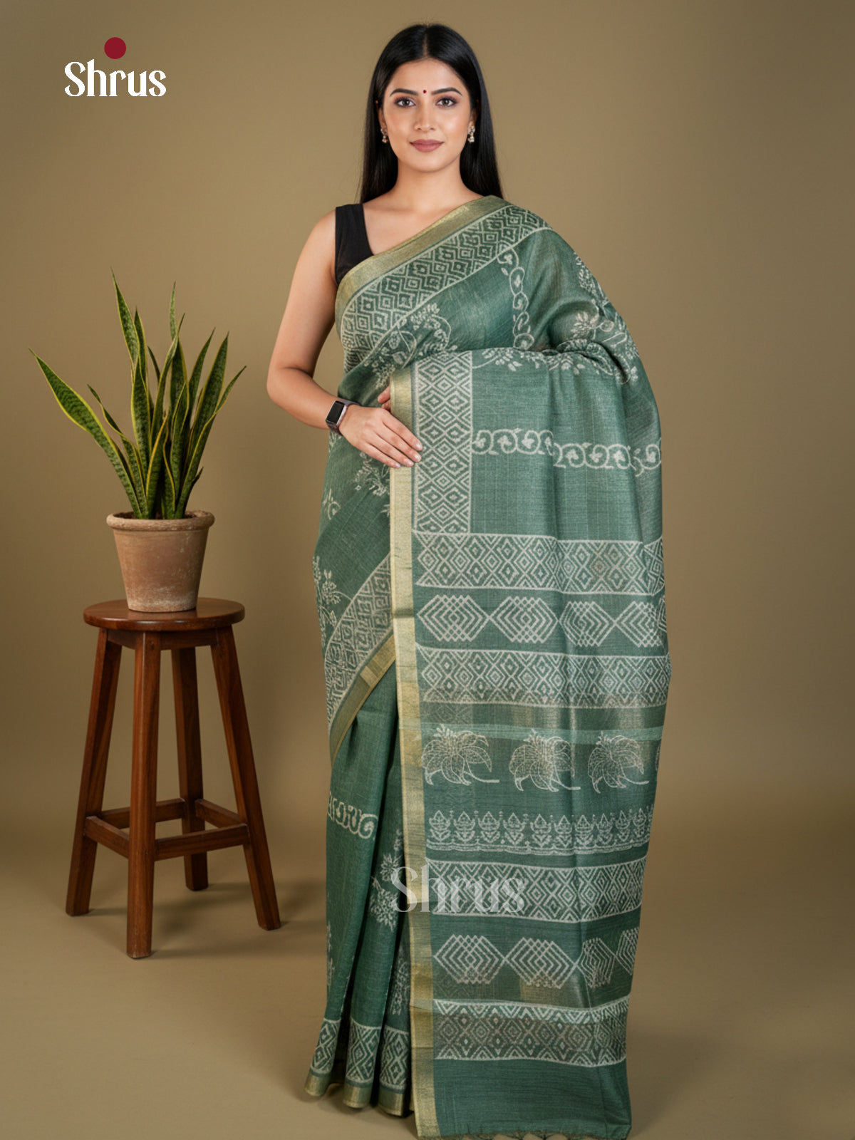 EAS31118 - Semi Tussar - Saree - Shop on Shrus.com