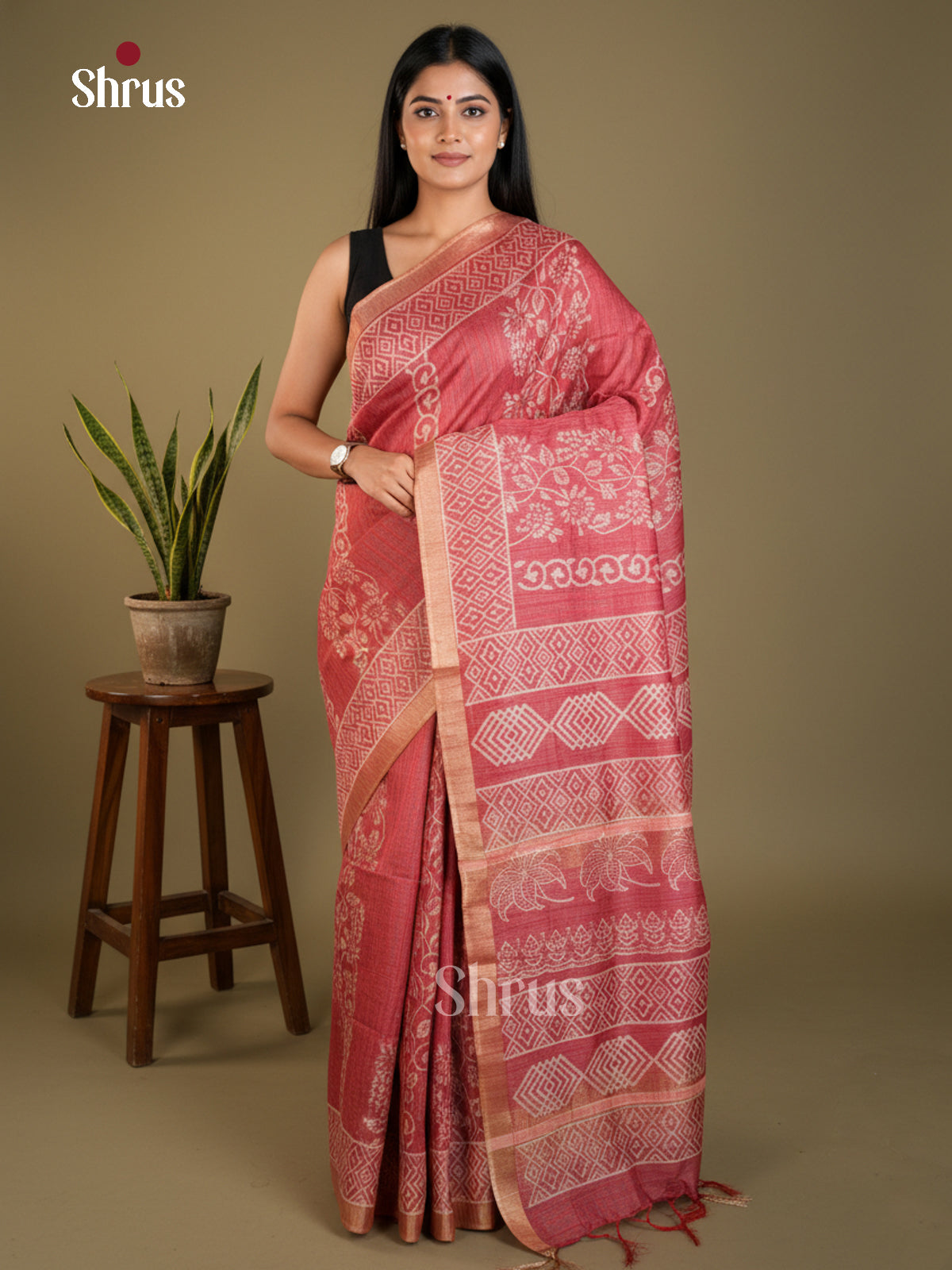 EAS31120 - Semi Tussar - Saree - Shop on Shrus.com