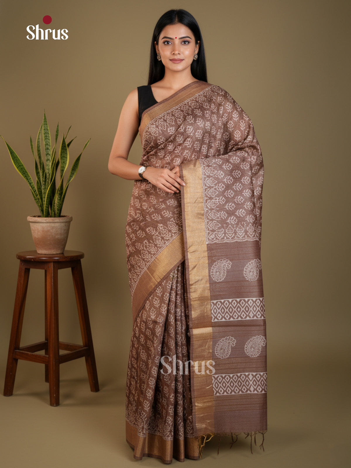 EAS31122 - Semi Tussar - Saree - Shop on Shrus.com