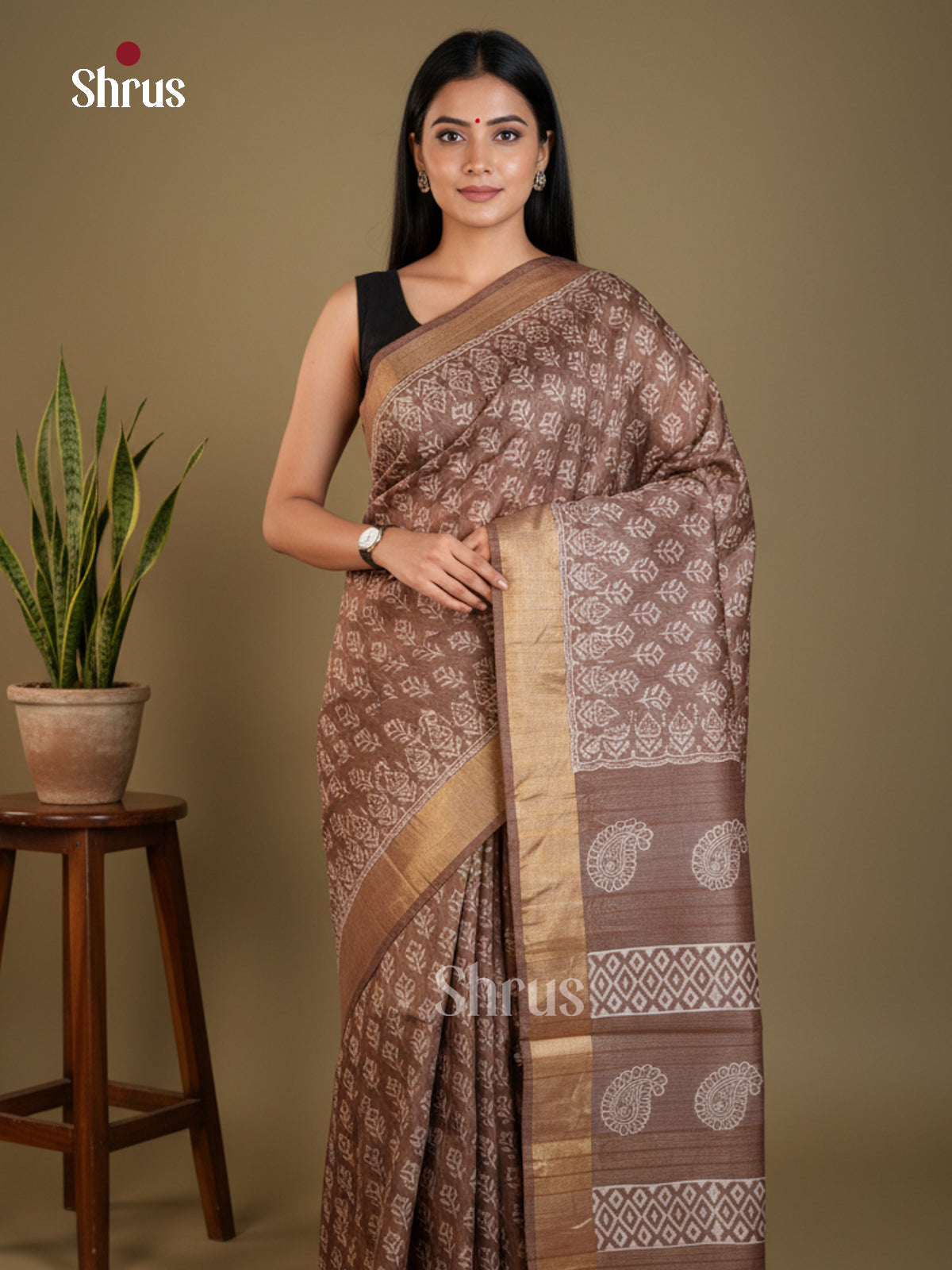 EAS31122 - Semi Tussar - Saree - Shop on Shrus.com