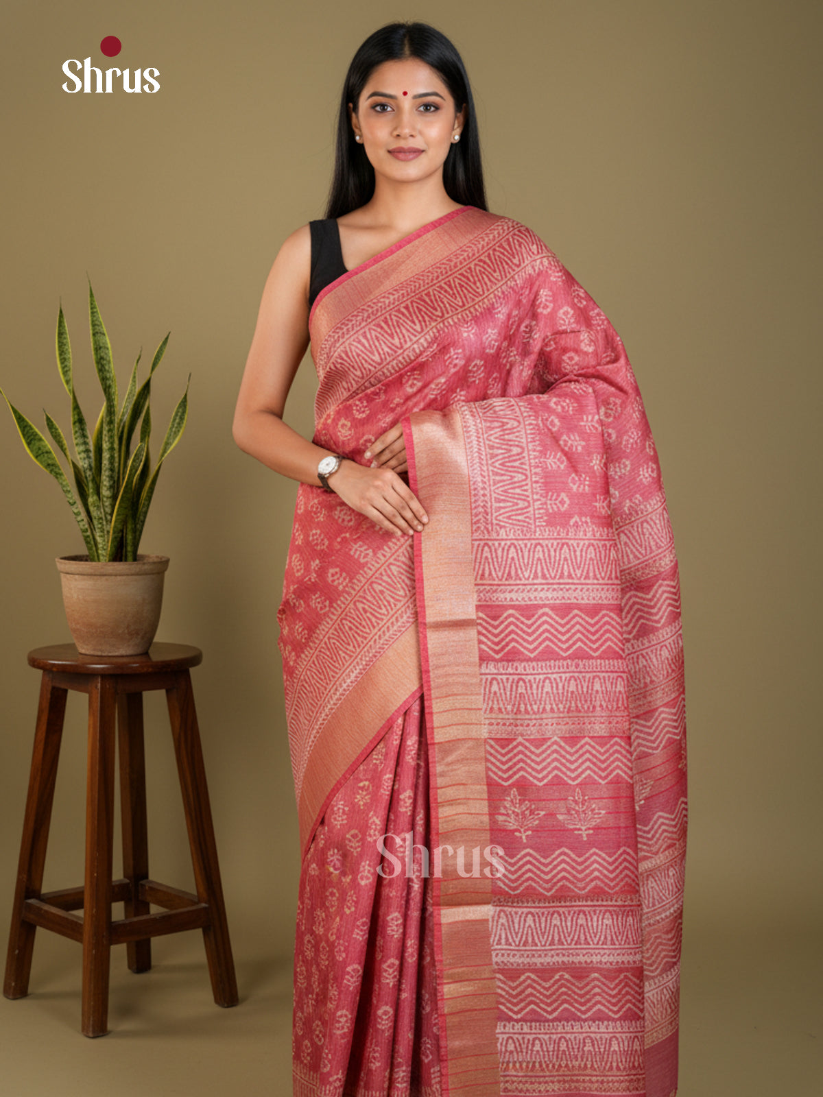 EAS31126 - Semi Tussar - Saree - Shop on Shrus.com