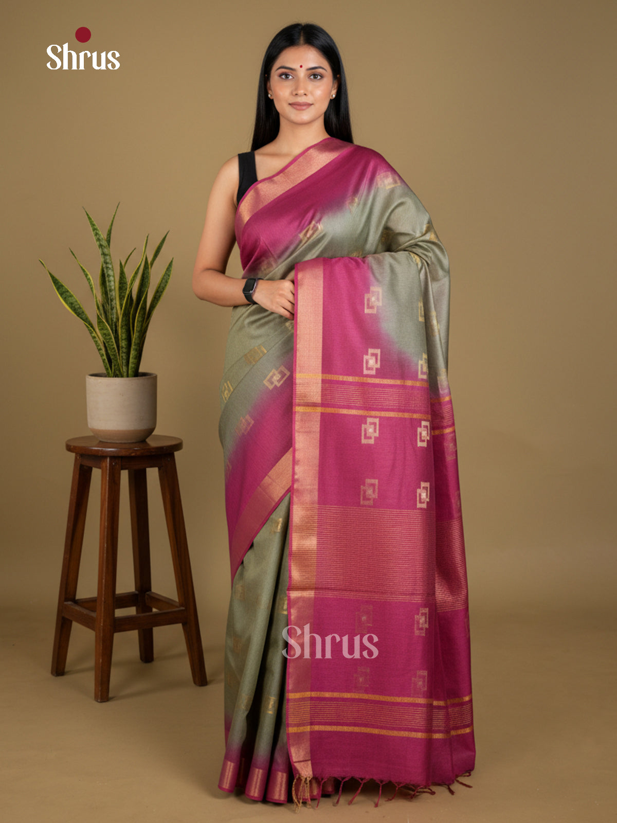 EBS01200 - Shibori - Saree - Shop on Shrus.com