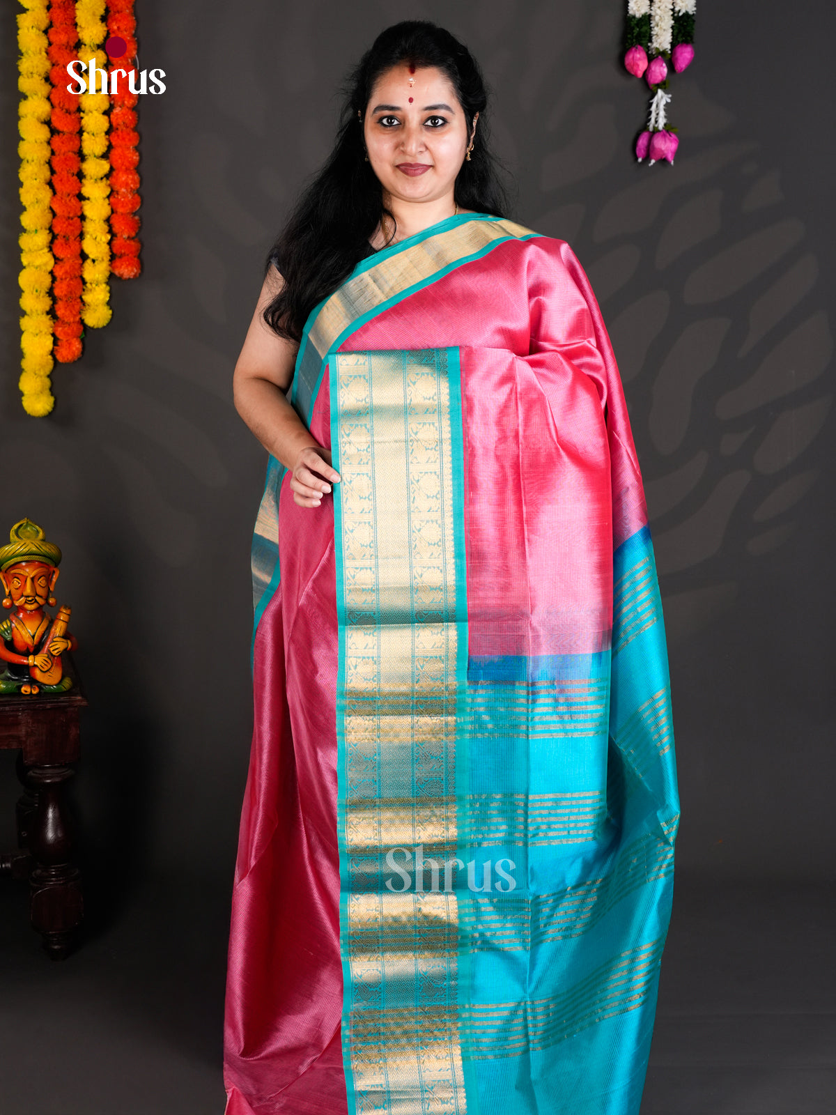 EBS01440 - Korvai-Medium border - Saree - Shop on Shrus.com