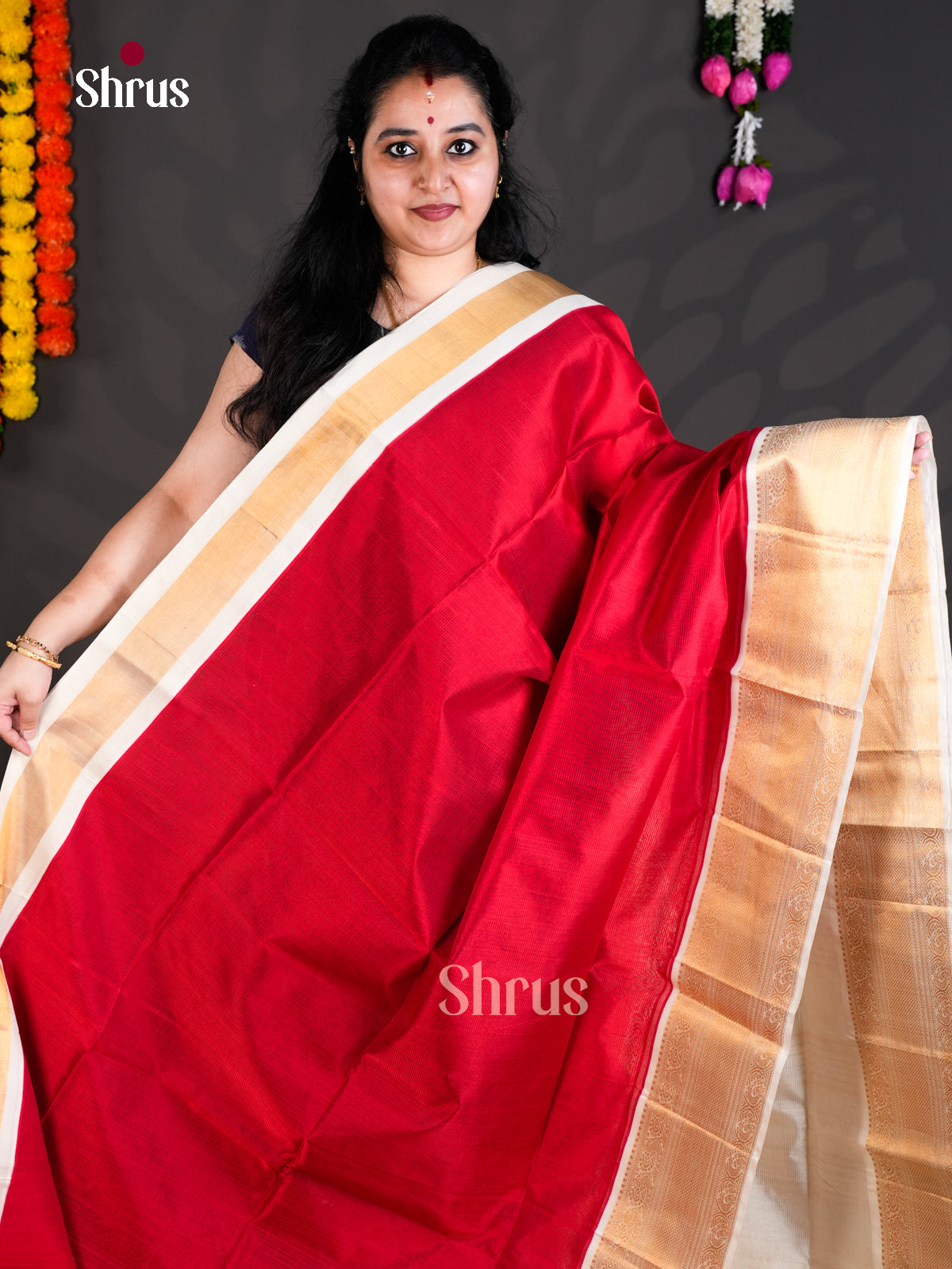 EBS01441 - Korvai-Medium border - Saree - Shop on Shrus.com