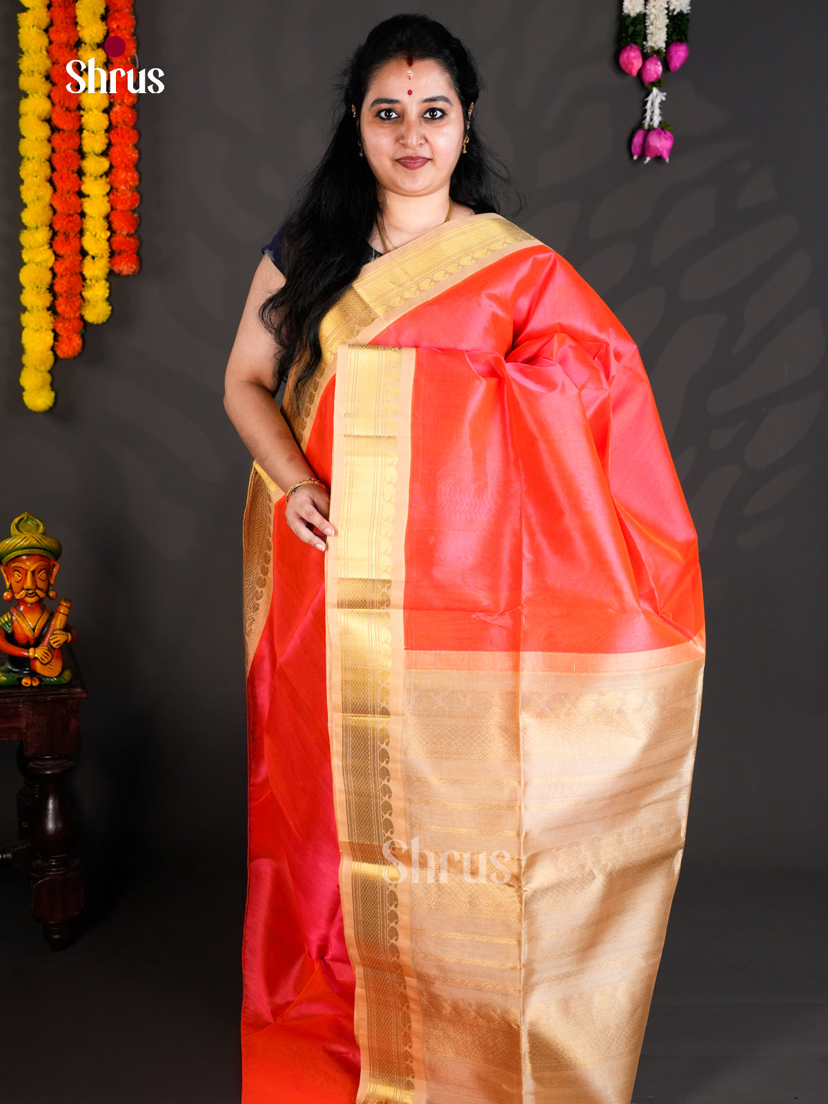 EBS01453 - Korvai-Medium border - Saree - Shop on Shrus.com