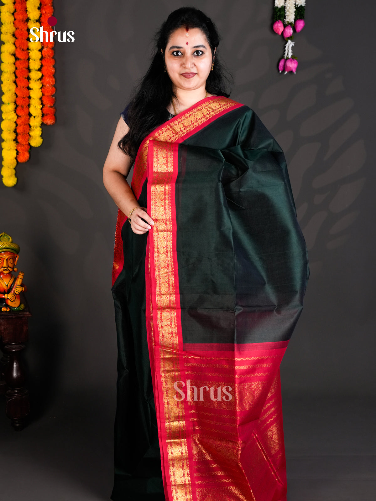 EBS01456 - Korvai-Medium border - Saree - Shop on Shrus.com
