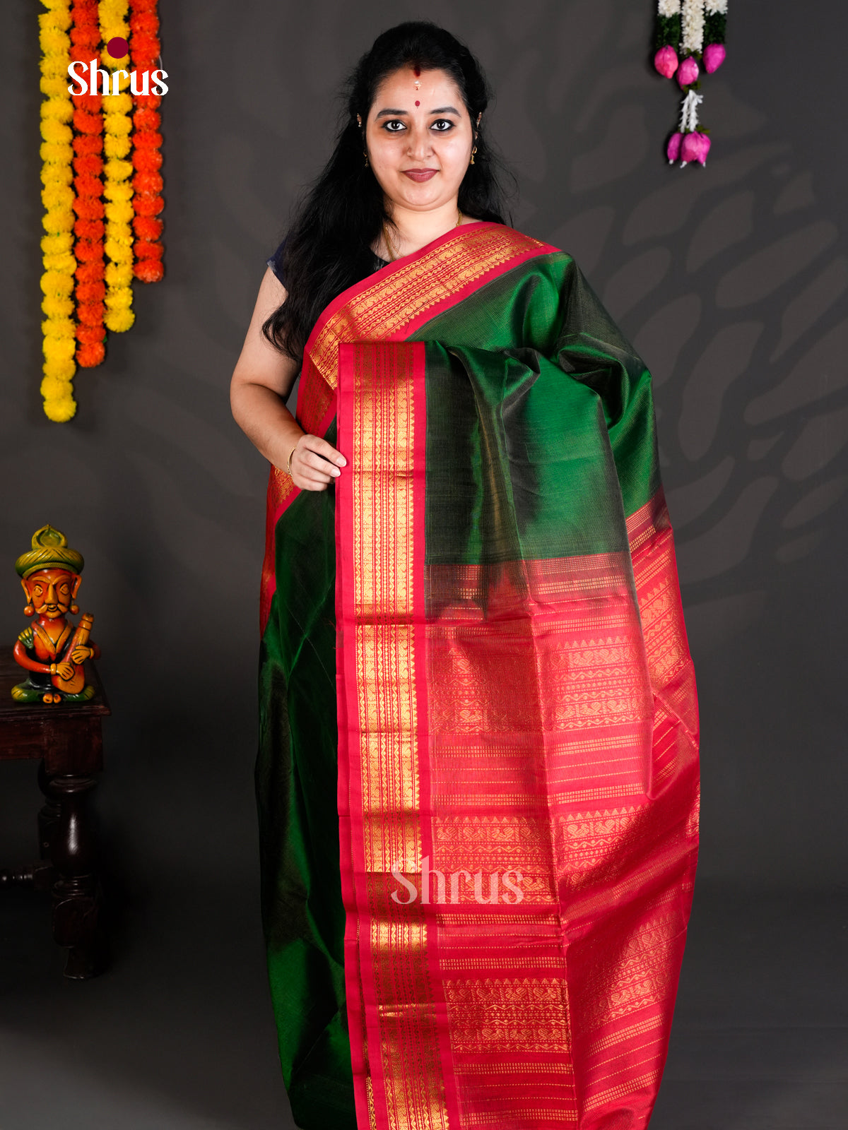 EBS01467 - Korvai-Small border - Saree - Shop on Shrus.com