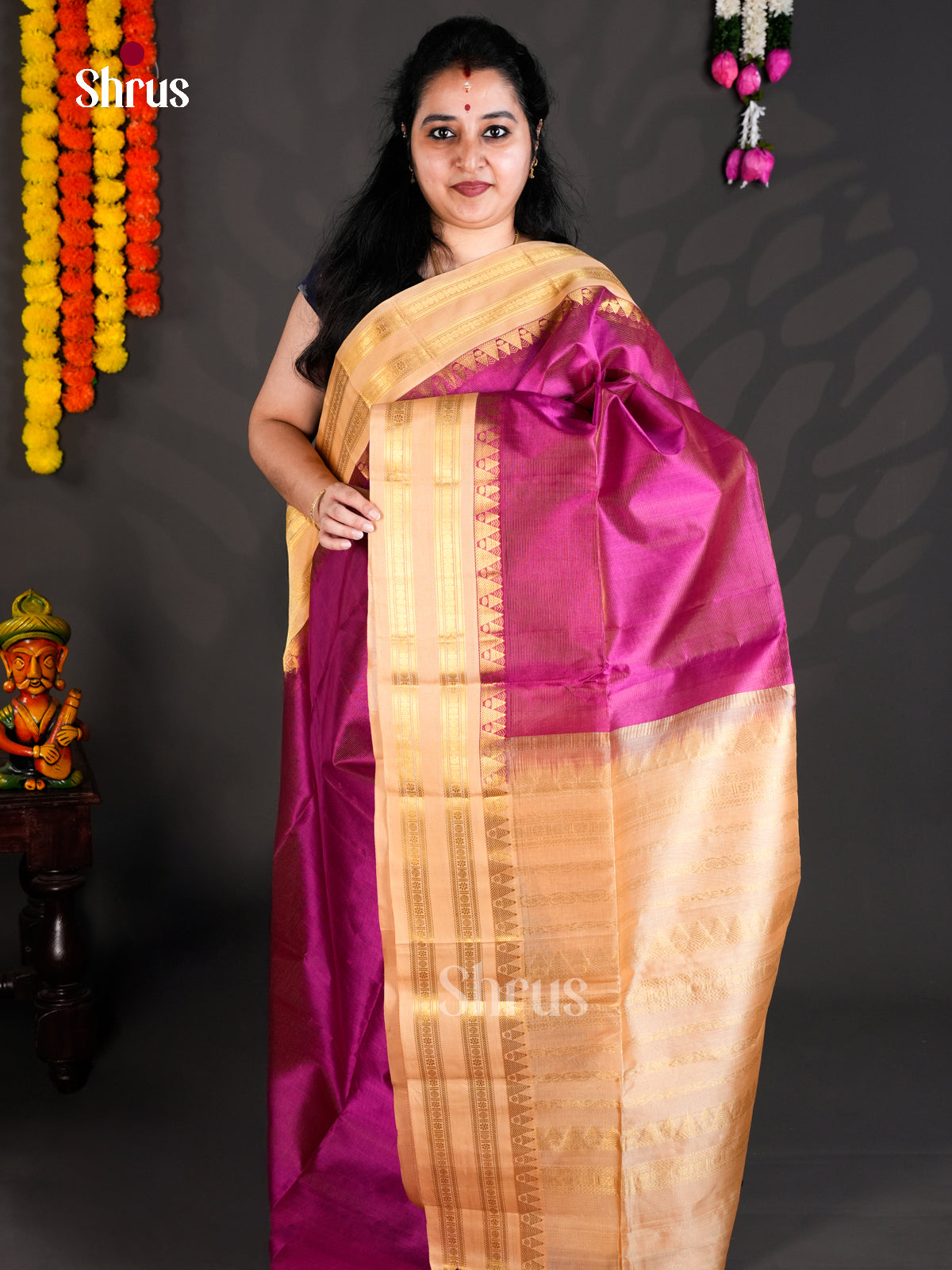 EBS01468 - Korvai-Small border - Saree - Shop on Shrus.com
