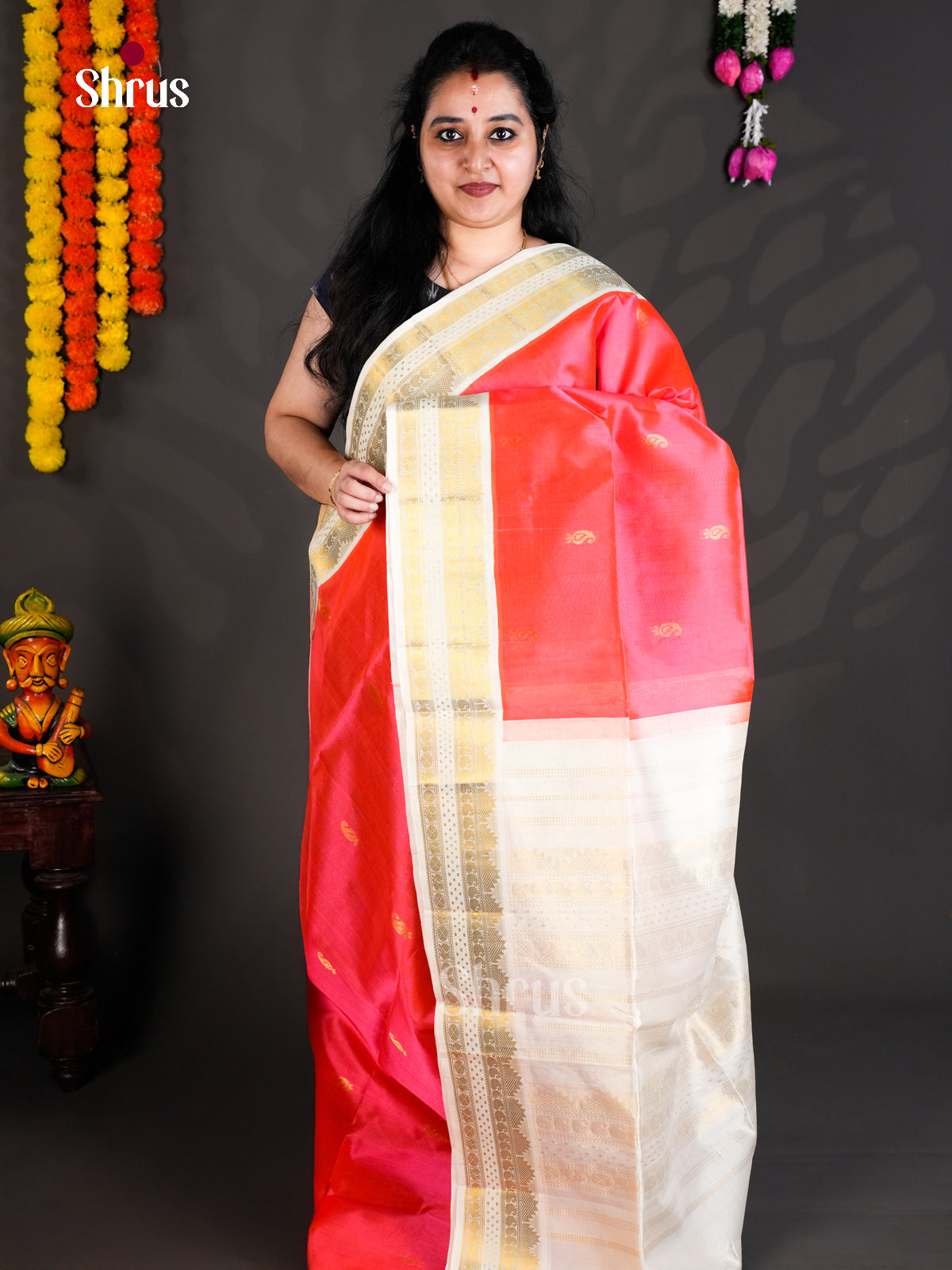 EBS01470 - Korvai-Small border - Saree - Shop on Shrus.com