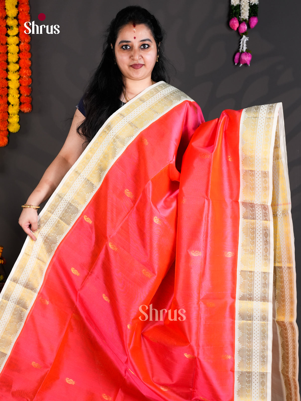 EBS01470 - Korvai-Small border - Saree - Shop on Shrus.com