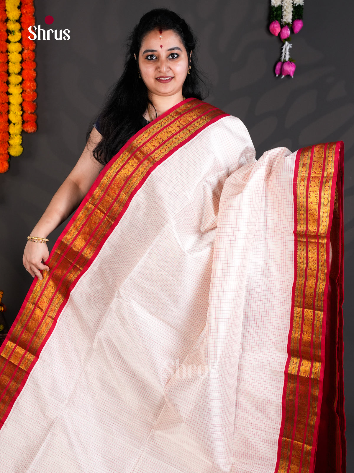 EBS01474 - Korvai-kattams - Saree - Shop on Shrus.com