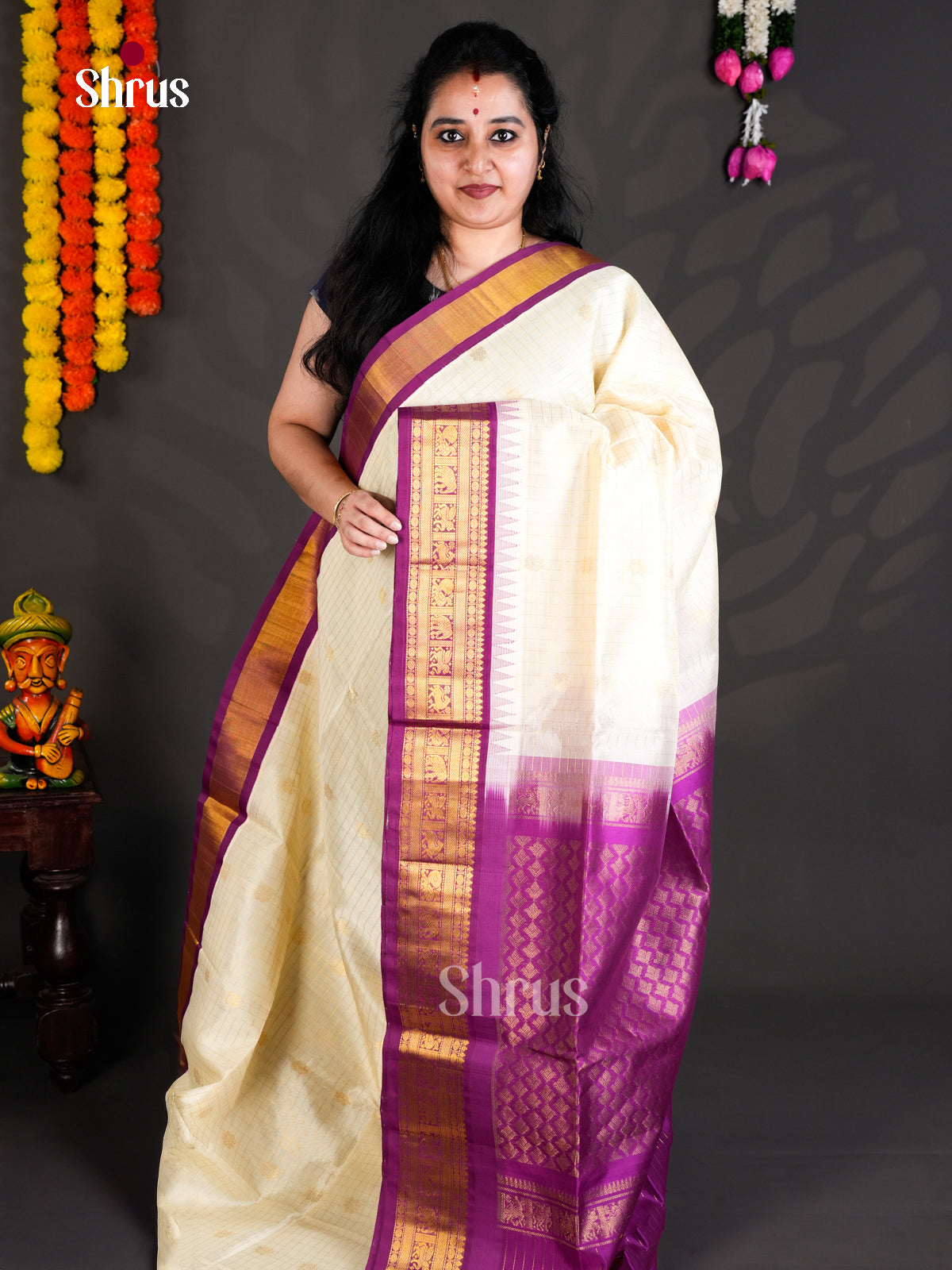 EBS01481 - Korvai-kattams - Saree - Shop on Shrus.com