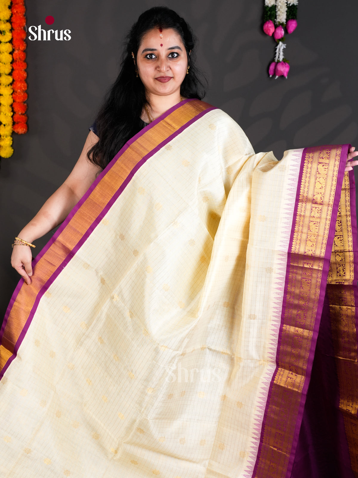 EBS01481 - Korvai-kattams - Saree - Shop on Shrus.com