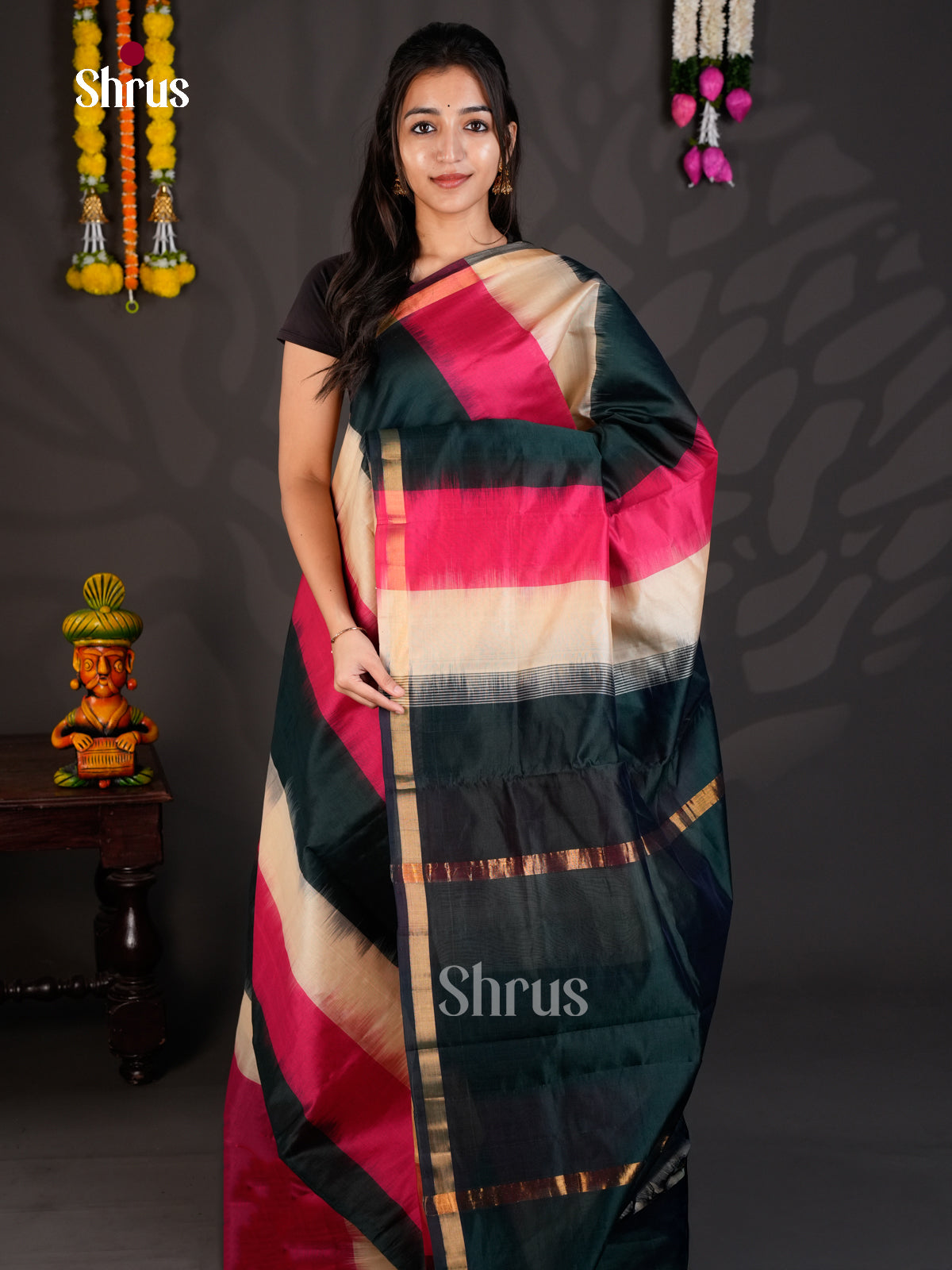 EBS01533 - Silkcotton-halfpure - Saree - Shop on Shrus.com