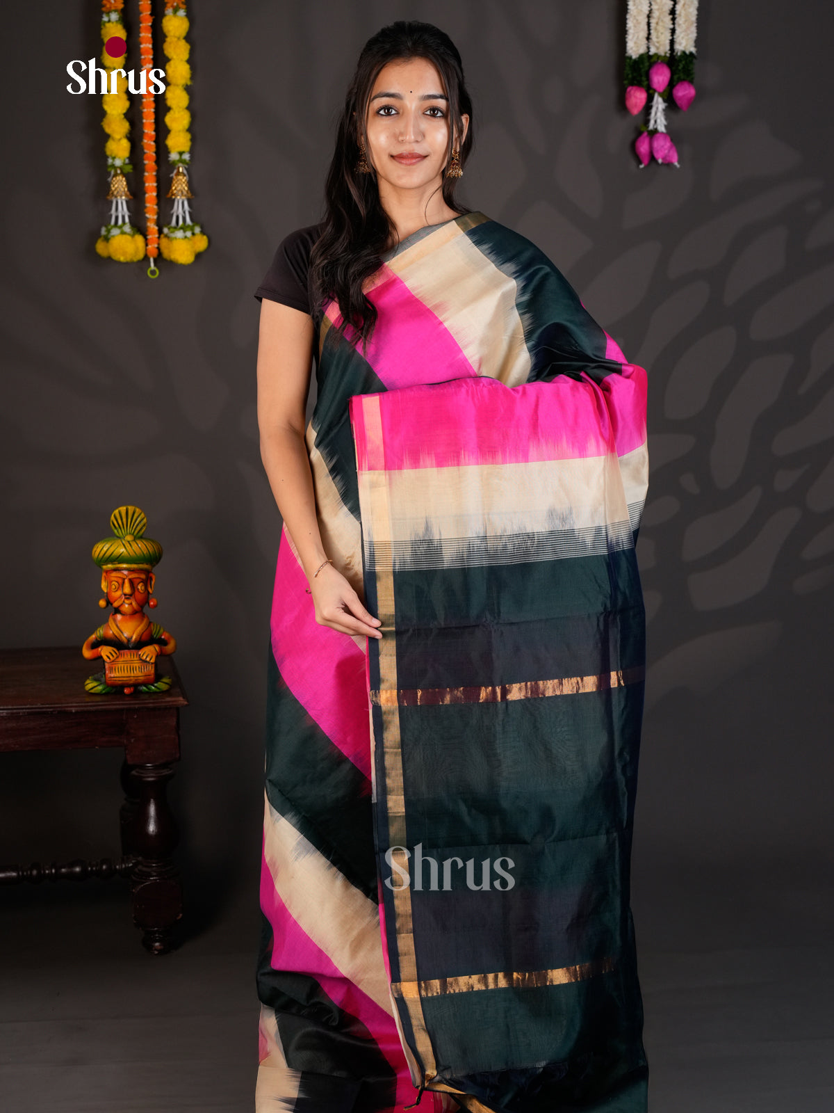 EBS01534 - Silkcotton-halfpure - Saree - Shop on Shrus.com