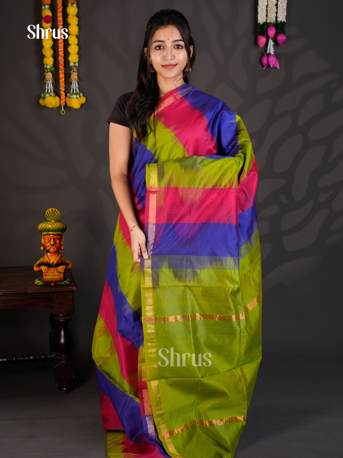 EBS01535 - Silkcotton-halfpure - Saree - Shop on Shrus.com