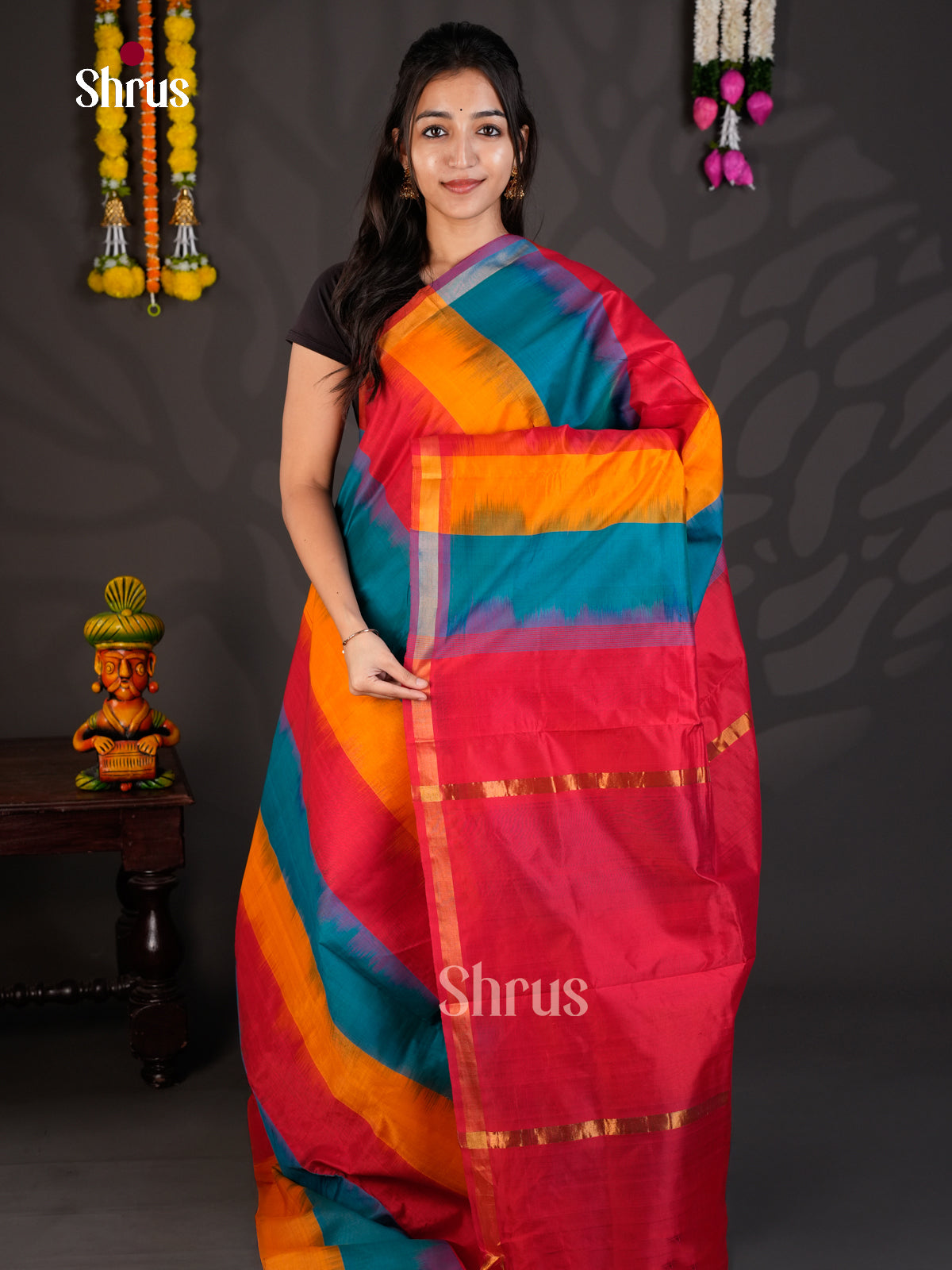 EBS01536 - Silkcotton-halfpure - Saree - Shop on Shrus.com