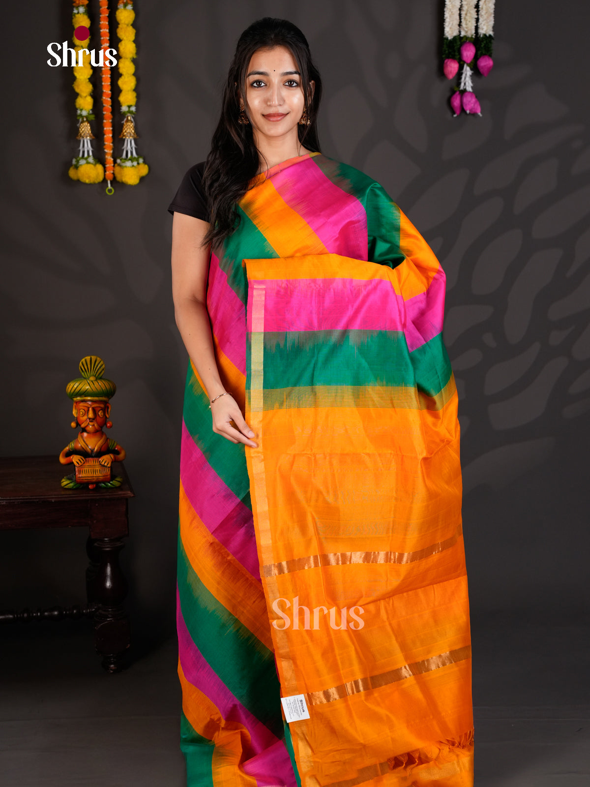 EBS01537 - Silkcotton-halfpure - Saree - Shop on Shrus.com