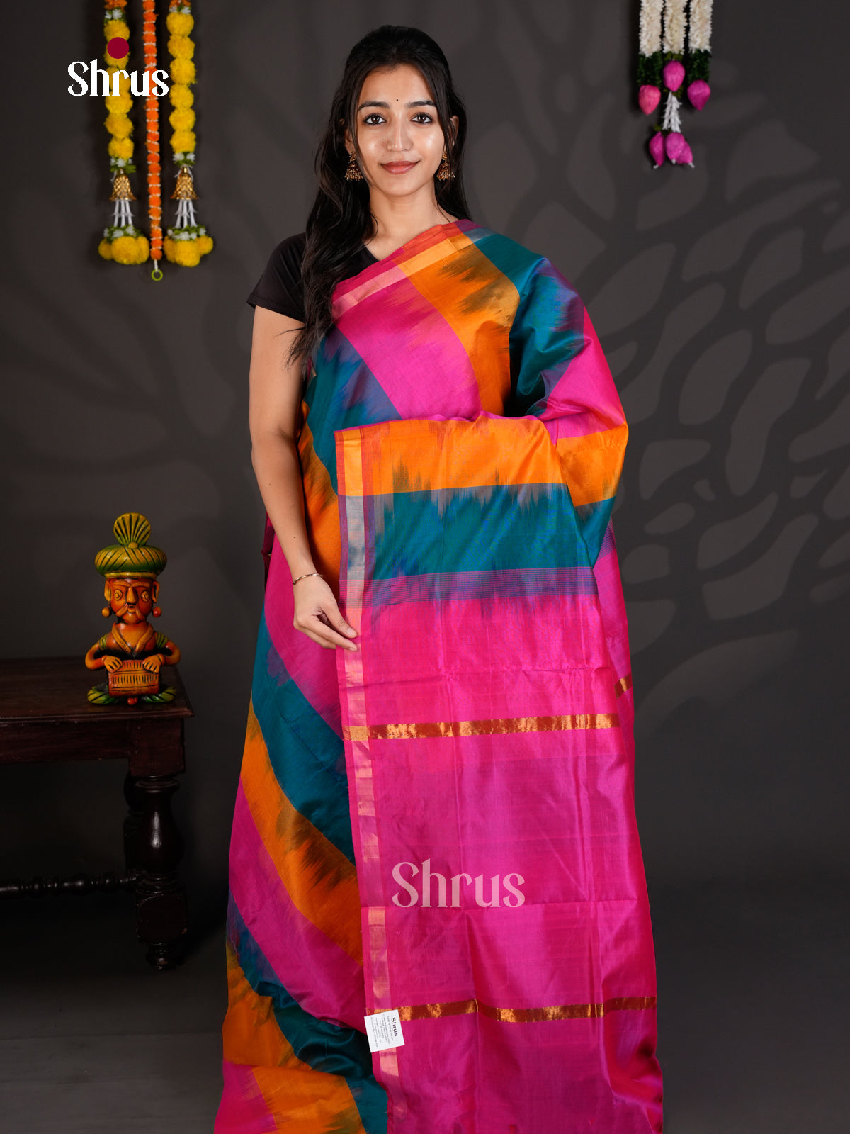 EBS01538 - Silkcotton-halfpure - Saree - Shop on Shrus.com