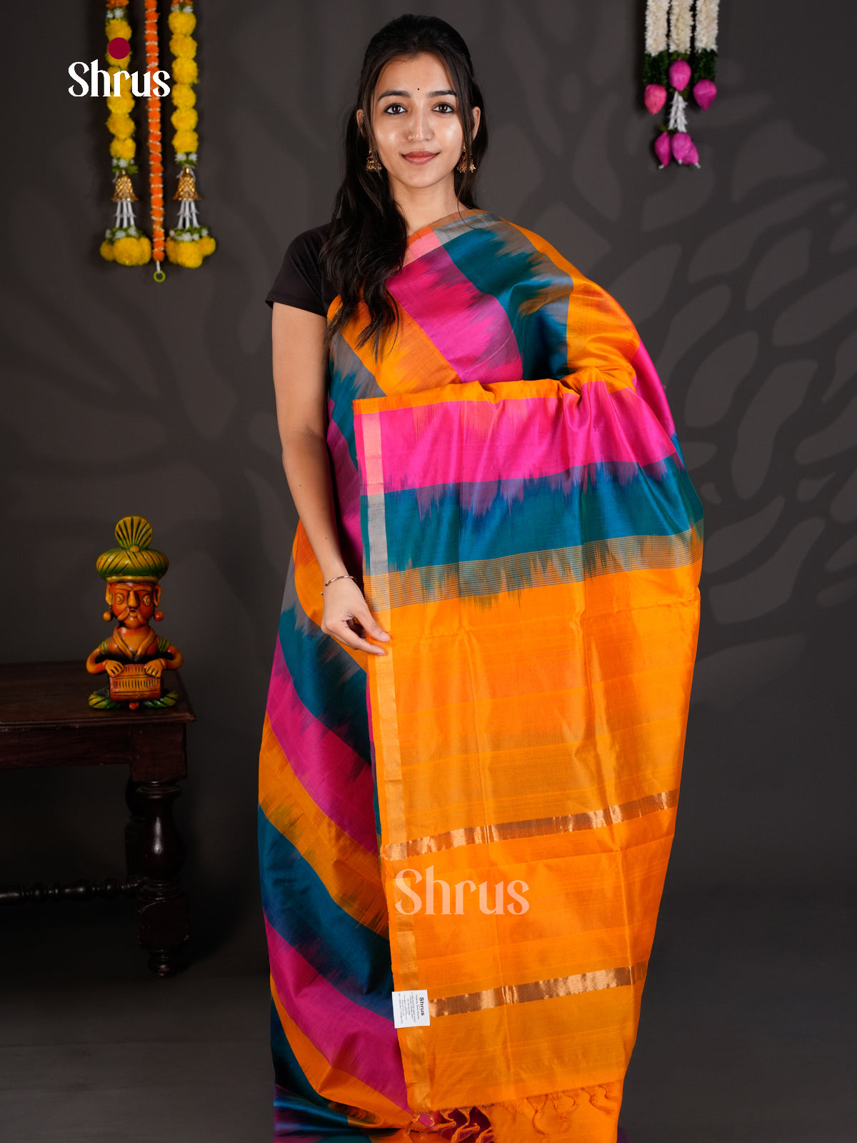 EBS01540 - Silkcotton-halfpure - Saree - Shop on Shrus.com