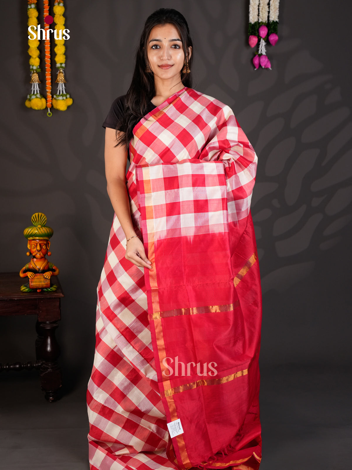 EBS01541 - Silkcotton-halfpure - Saree - Shop on Shrus.com