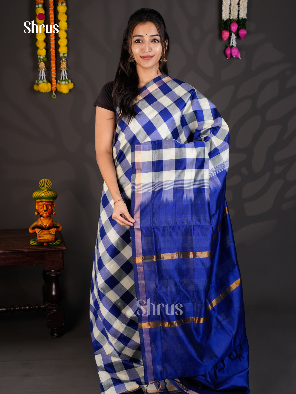 EBS01542 - Silkcotton-halfpure - Saree - Shop on Shrus.com