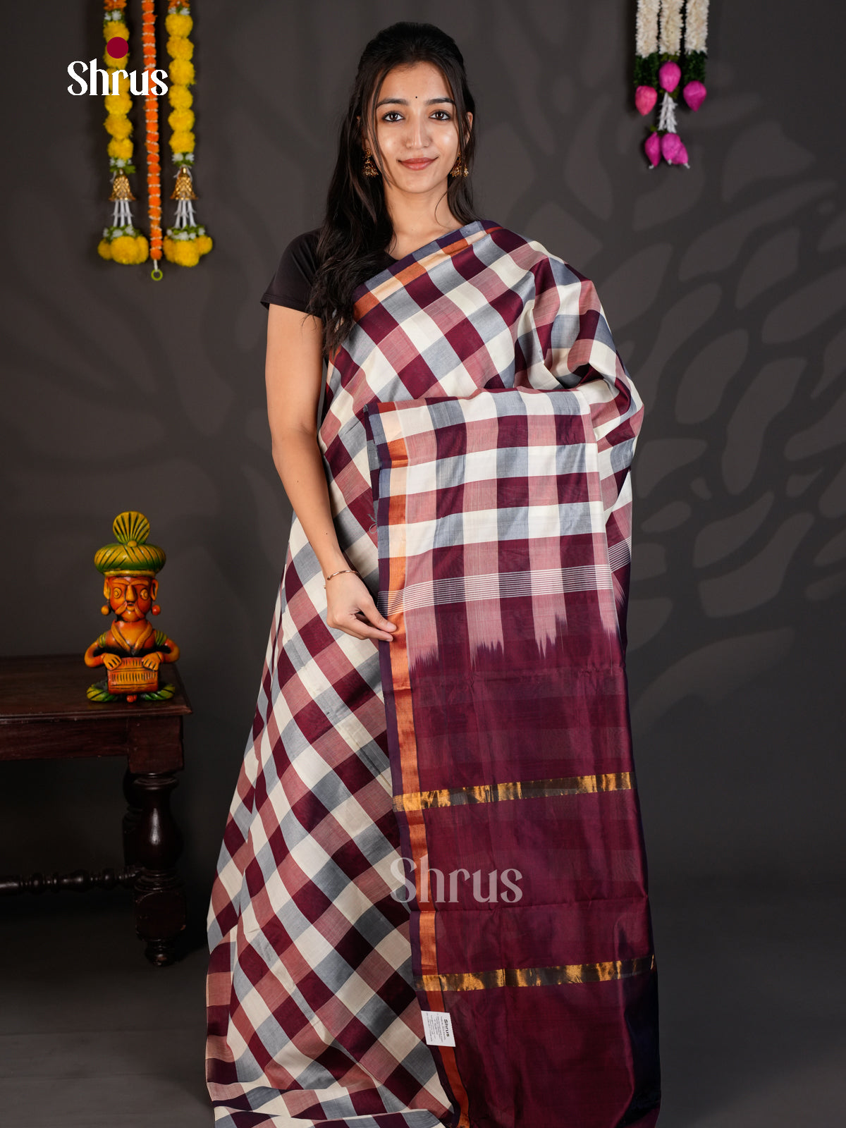 EBS01543 - Silkcotton-halfpure - Saree - Shop on Shrus.com