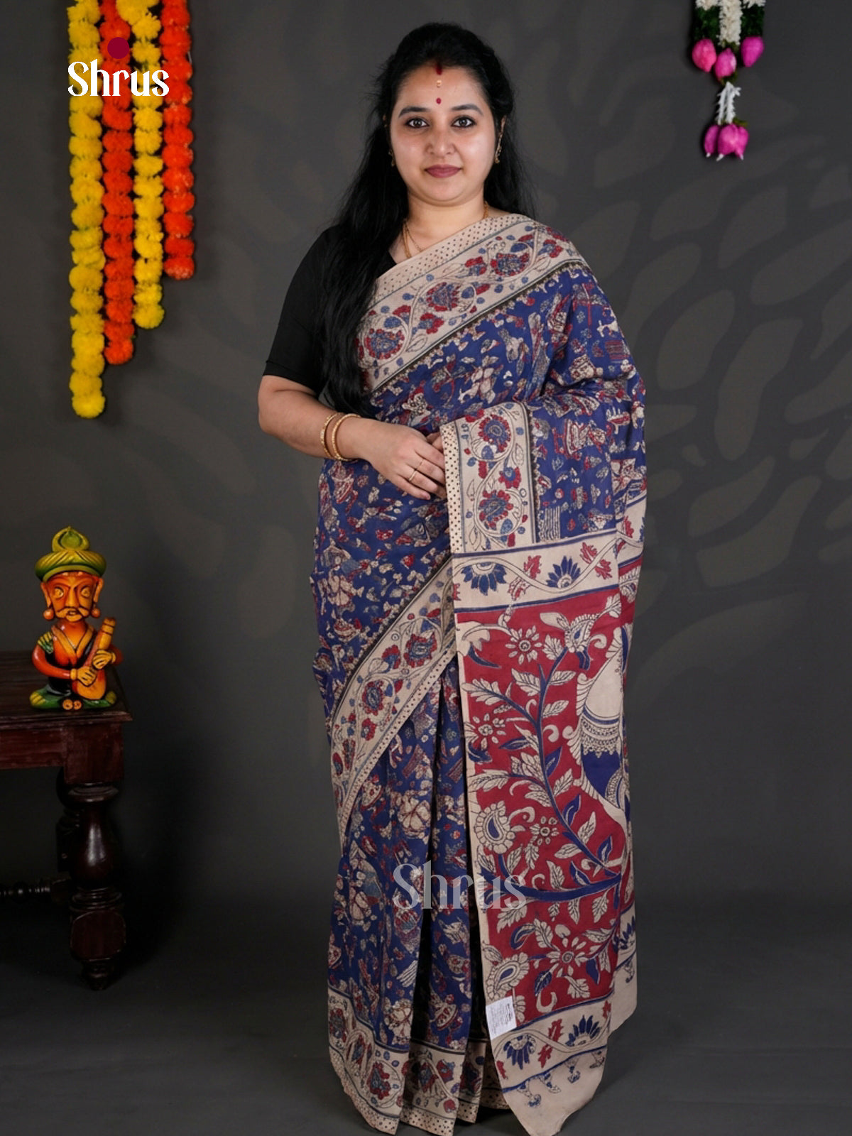 EBS01594 - kalamkari-cotton - Saree - Shop on Shrus.com
