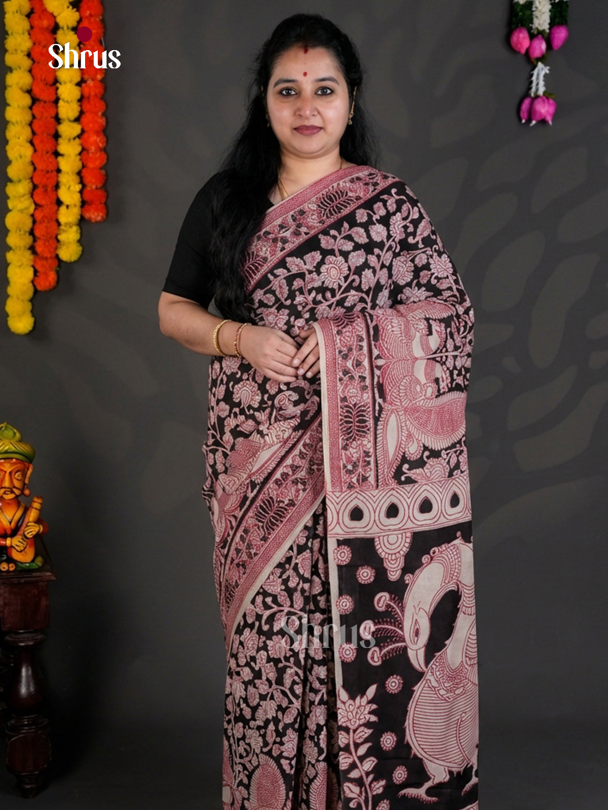EBS01598 - kalamkari-cotton - Saree - Shop on Shrus.com