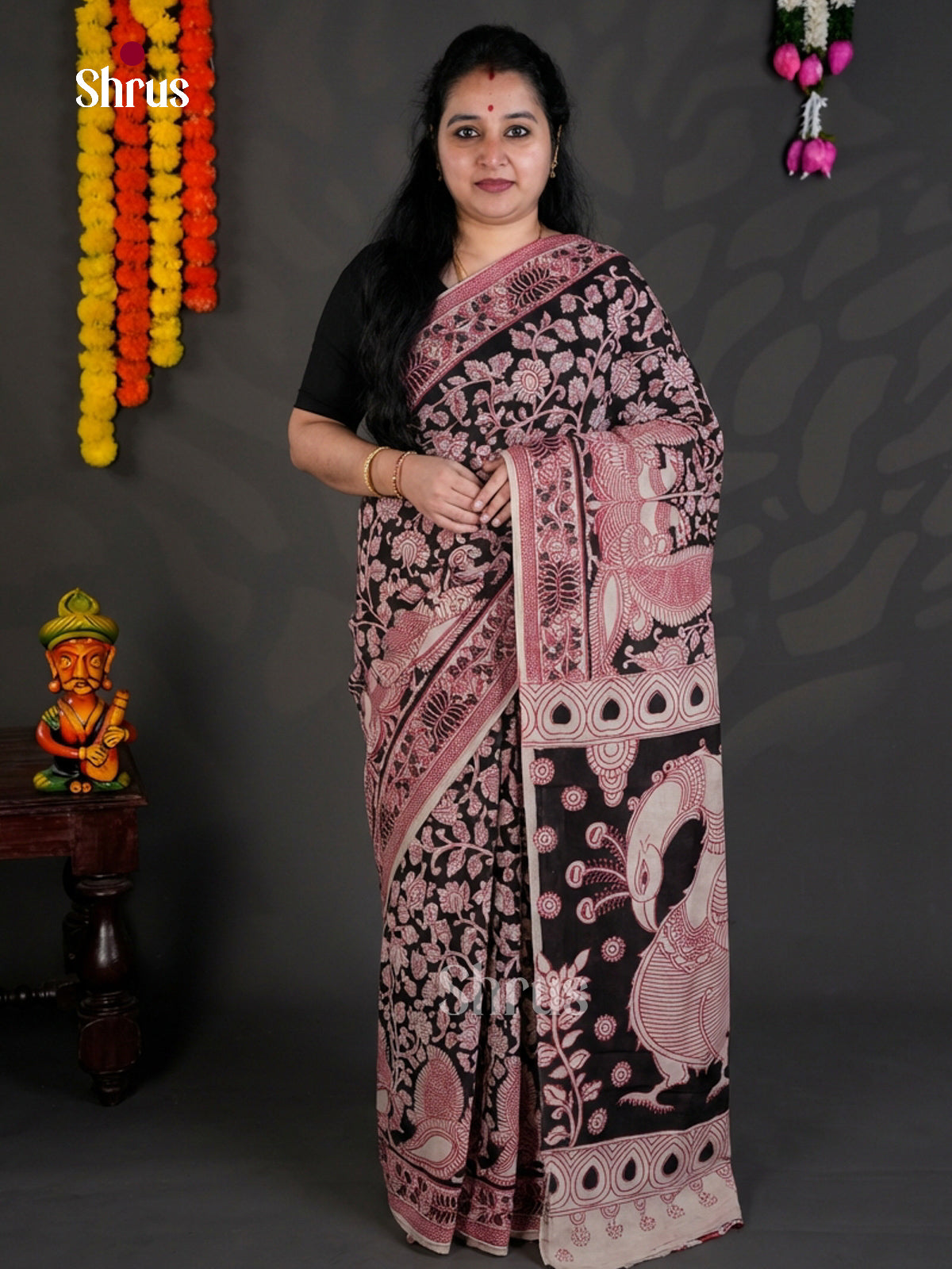 EBS01598 - kalamkari-cotton - Saree - Shop on Shrus.com