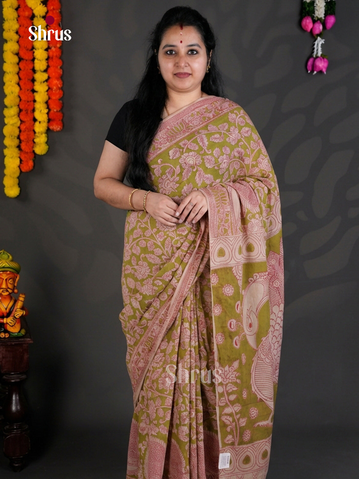 EBS01599 - kalamkari-cotton - Saree - Shop on Shrus.com