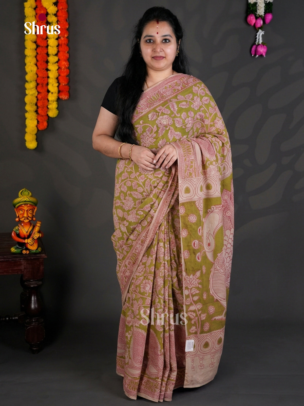 EBS01599 - kalamkari-cotton - Saree - Shop on Shrus.com