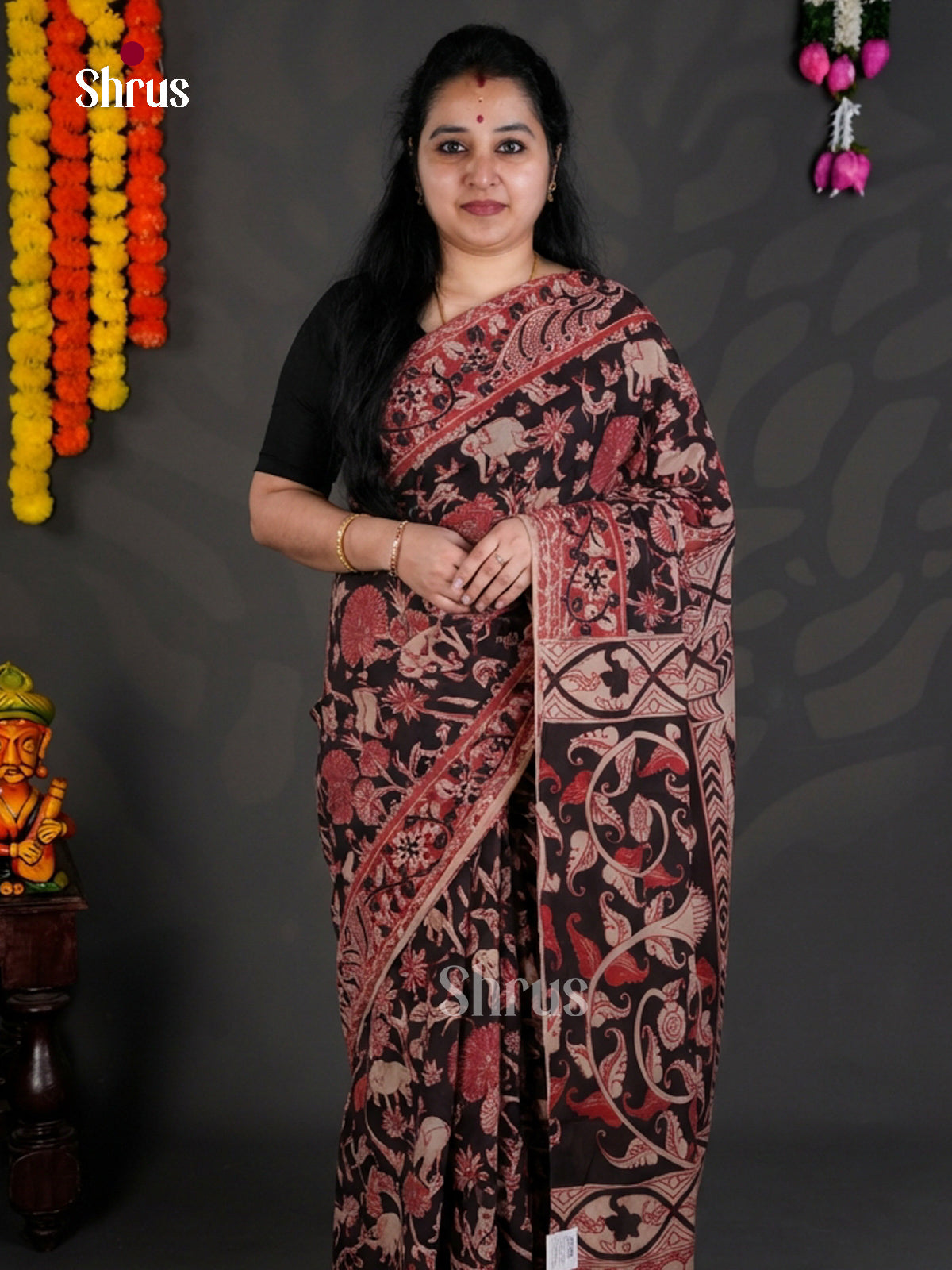 EBS01602 - kalamkari-cotton - Saree - Shop on Shrus.com
