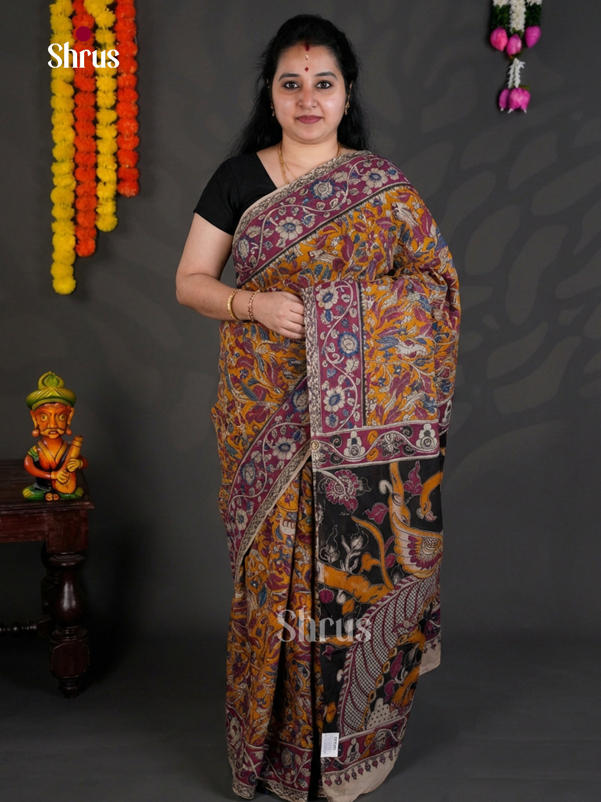 EBS01603 - kalamkari-cotton - Saree - Shop on Shrus.com