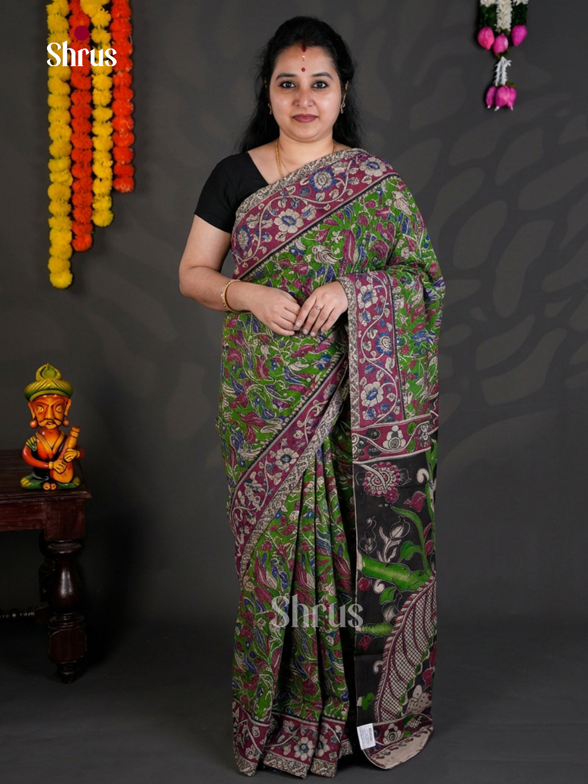 EBS01605 - kalamkari-cotton - Saree - Shop on Shrus.com