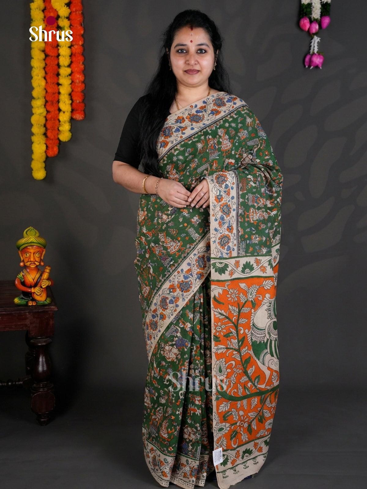 EBS01606 - kalamkari-cotton - Saree - Shop on Shrus.com