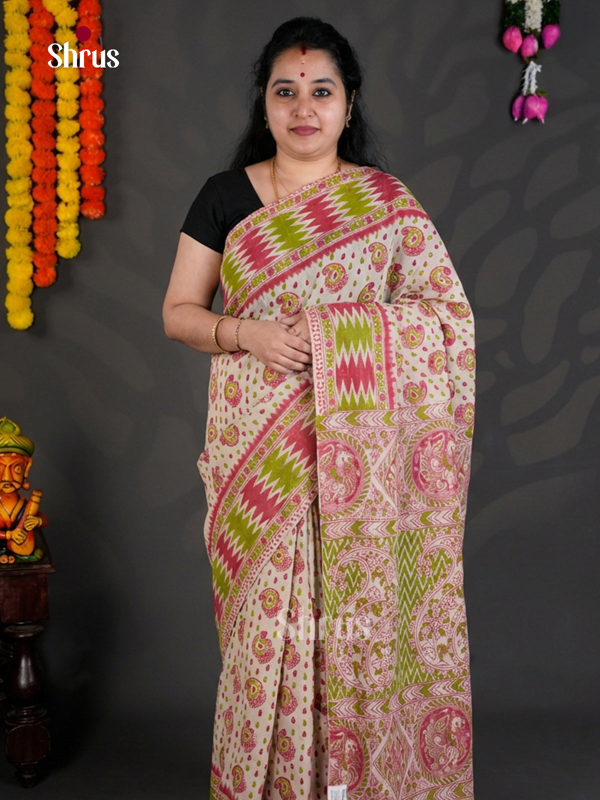 EBS01608 - kalamkari-cotton - Saree - Shop on Shrus.com