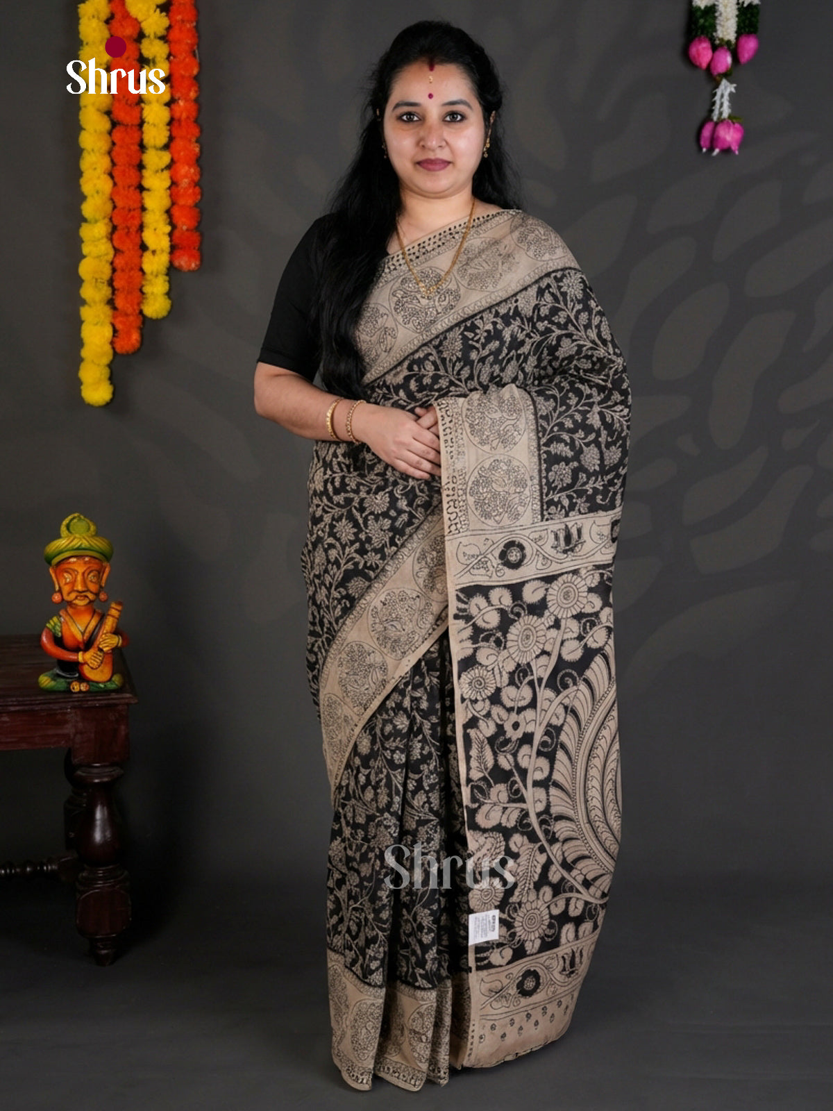 EBS01621 - kalamkari-cotton - Saree - Shop on Shrus.com
