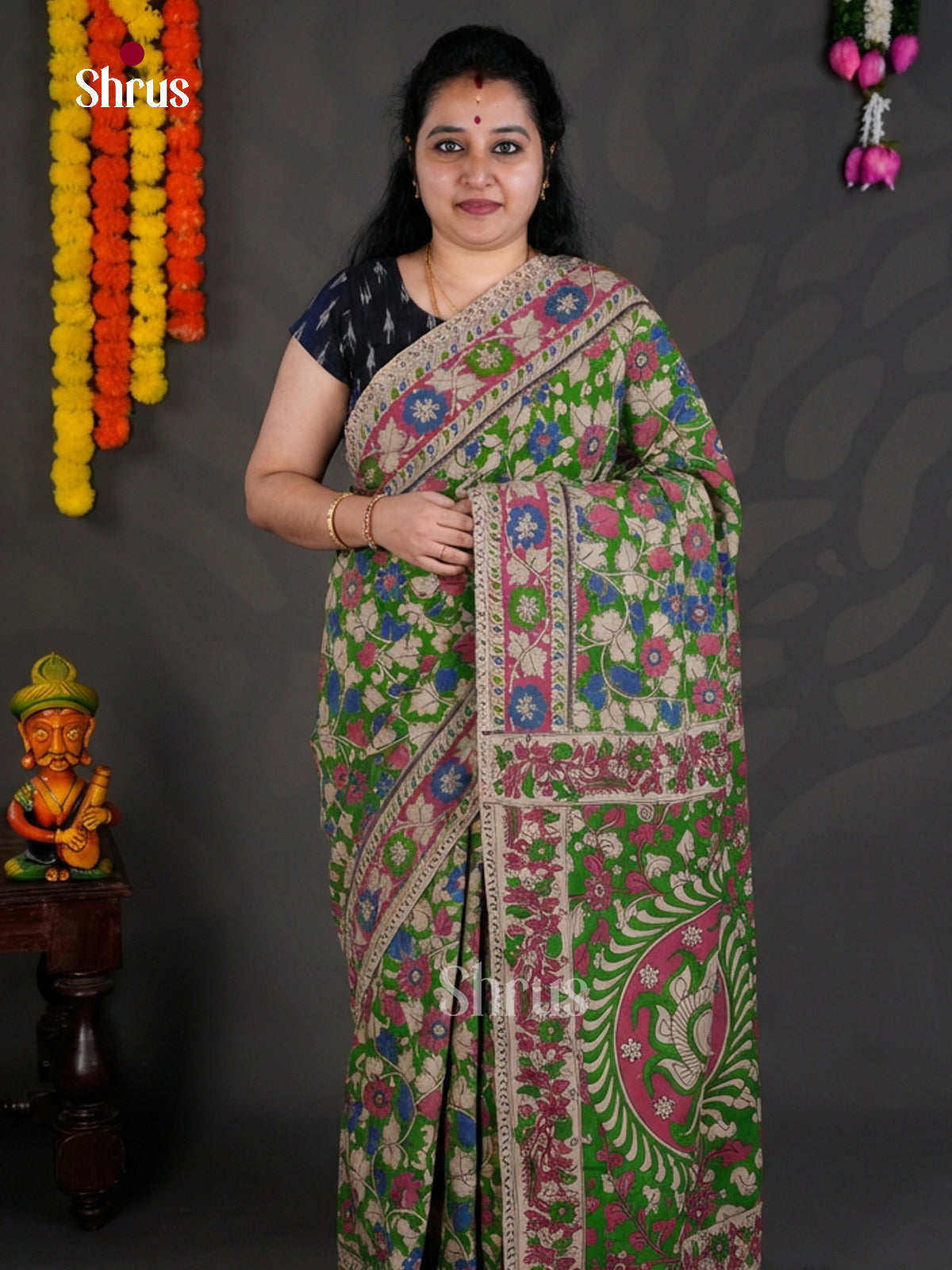 EBS01624 - kalamkari-cotton - Saree - Shop on Shrus.com