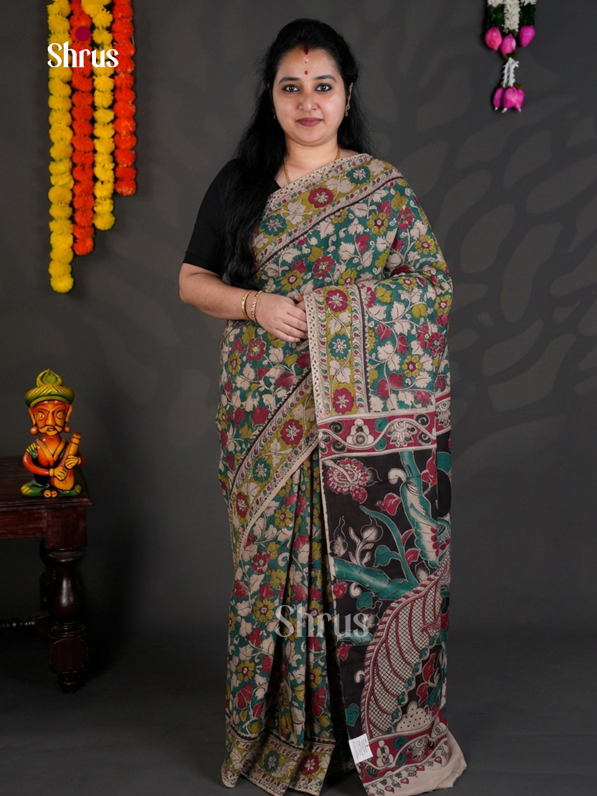 EBS01628 - kalamkari-cotton - Saree - Shop on Shrus.com