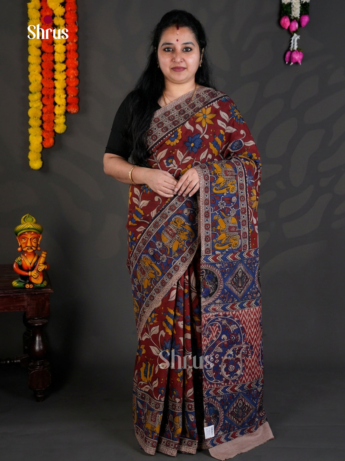 EBS01631 - kalamkari-cotton - Saree - Shop on Shrus.com