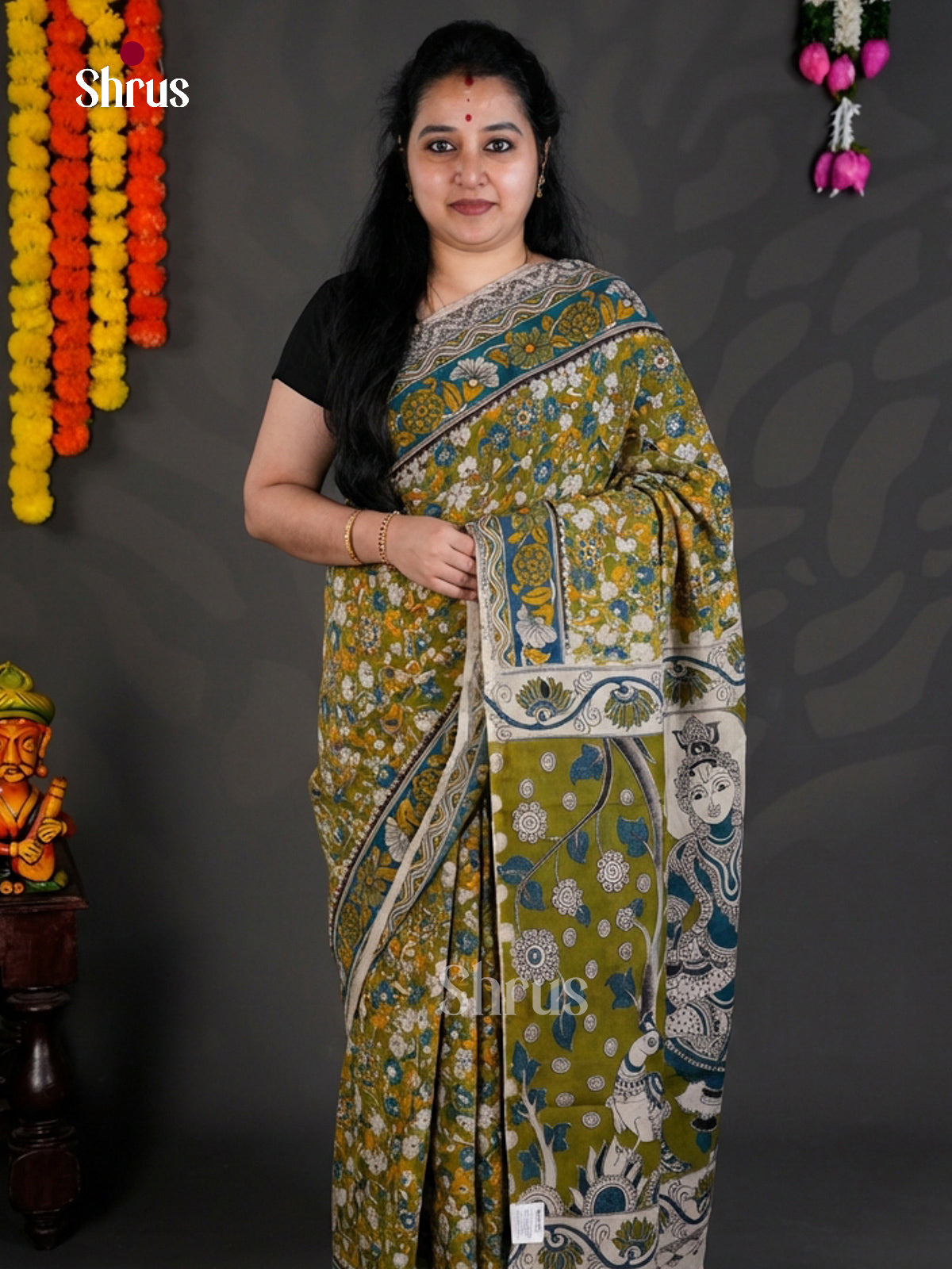 EBS01632 - kalamkari-cotton - Saree - Shop on Shrus.com