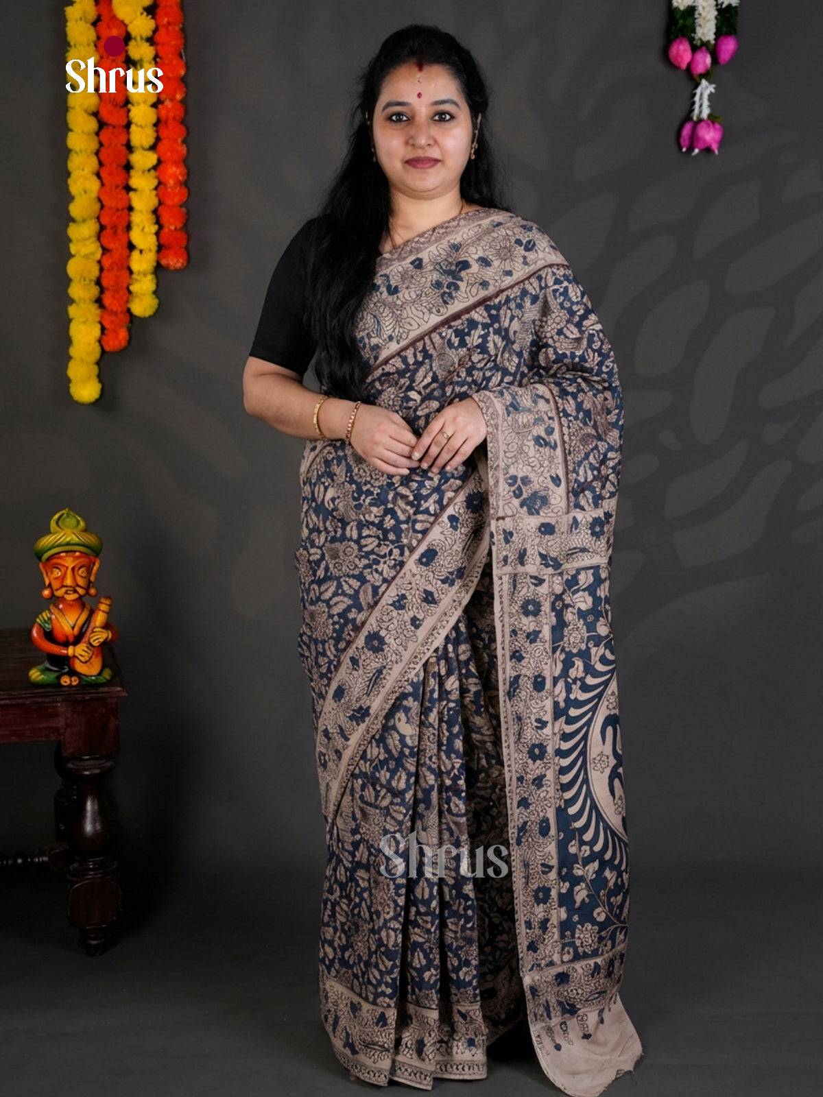 EBS01634 - kalamkari-cotton - Saree - Shop on Shrus.com
