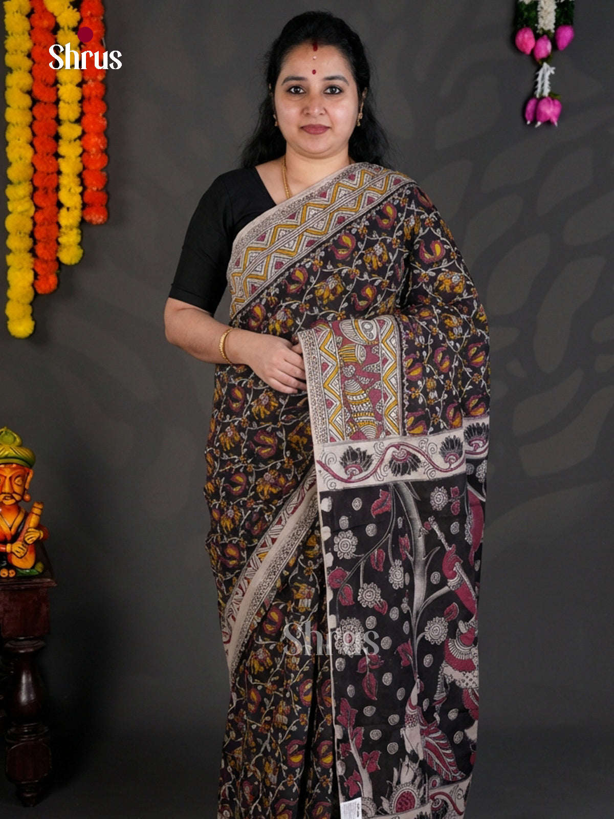 EBS01639 - kalamkari-cotton - Saree - Shop on Shrus.com