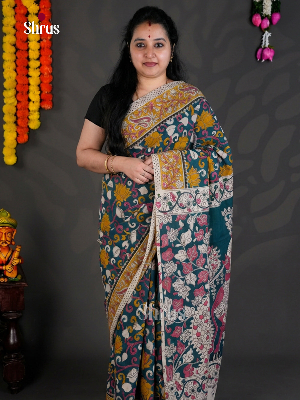 EBS01641 - kalamkari-cotton - Saree - Shop on Shrus.com