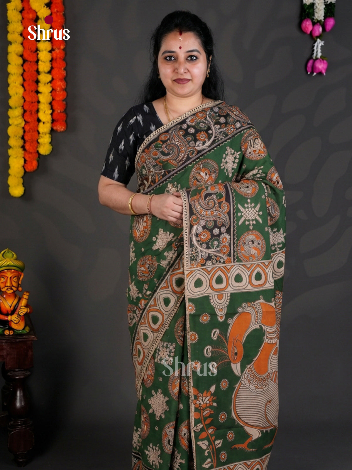 EBS01644 - kalamkari-cotton - Saree - Shop on Shrus.com