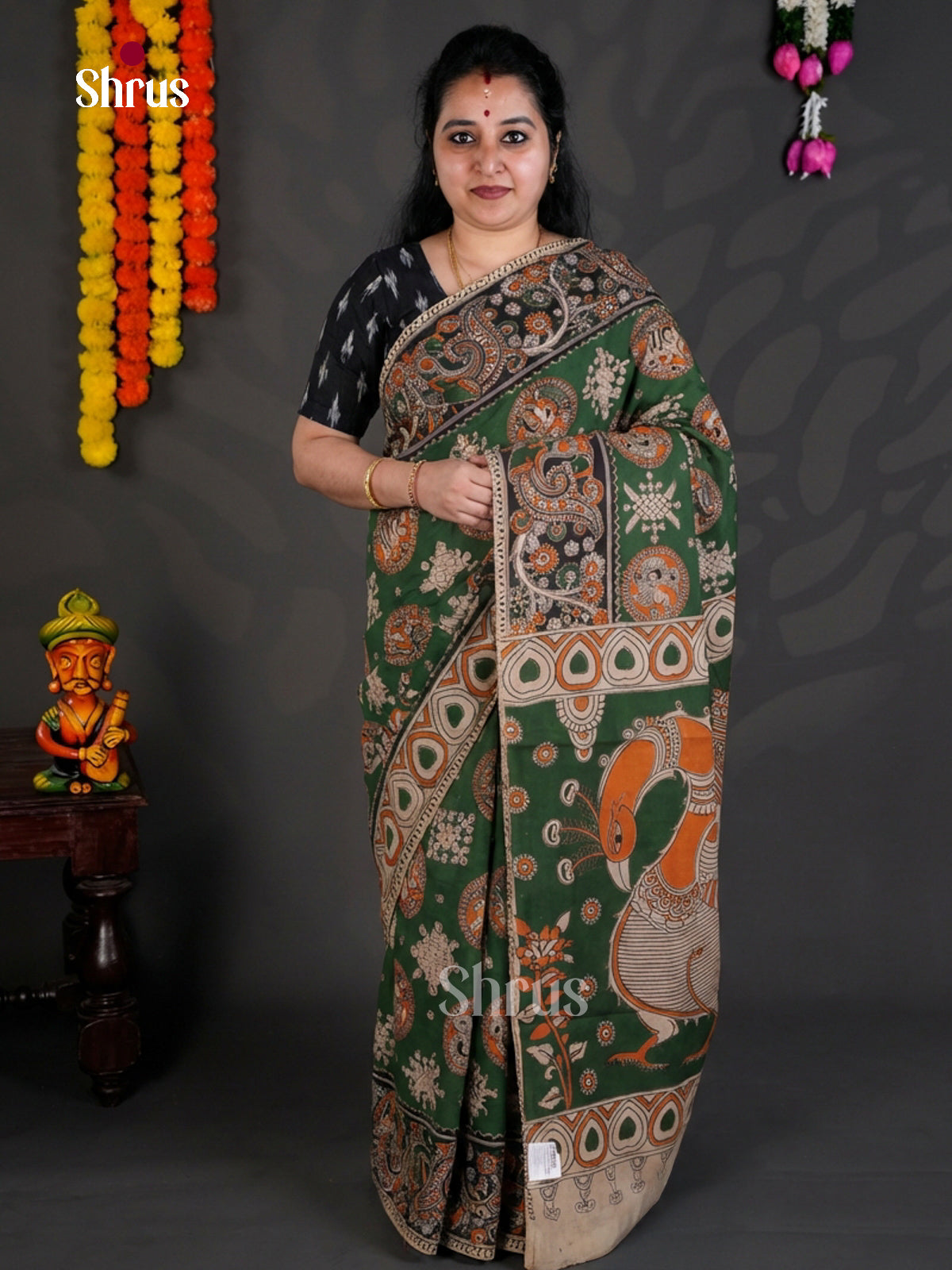 EBS01644 - kalamkari-cotton - Saree - Shop on Shrus.com