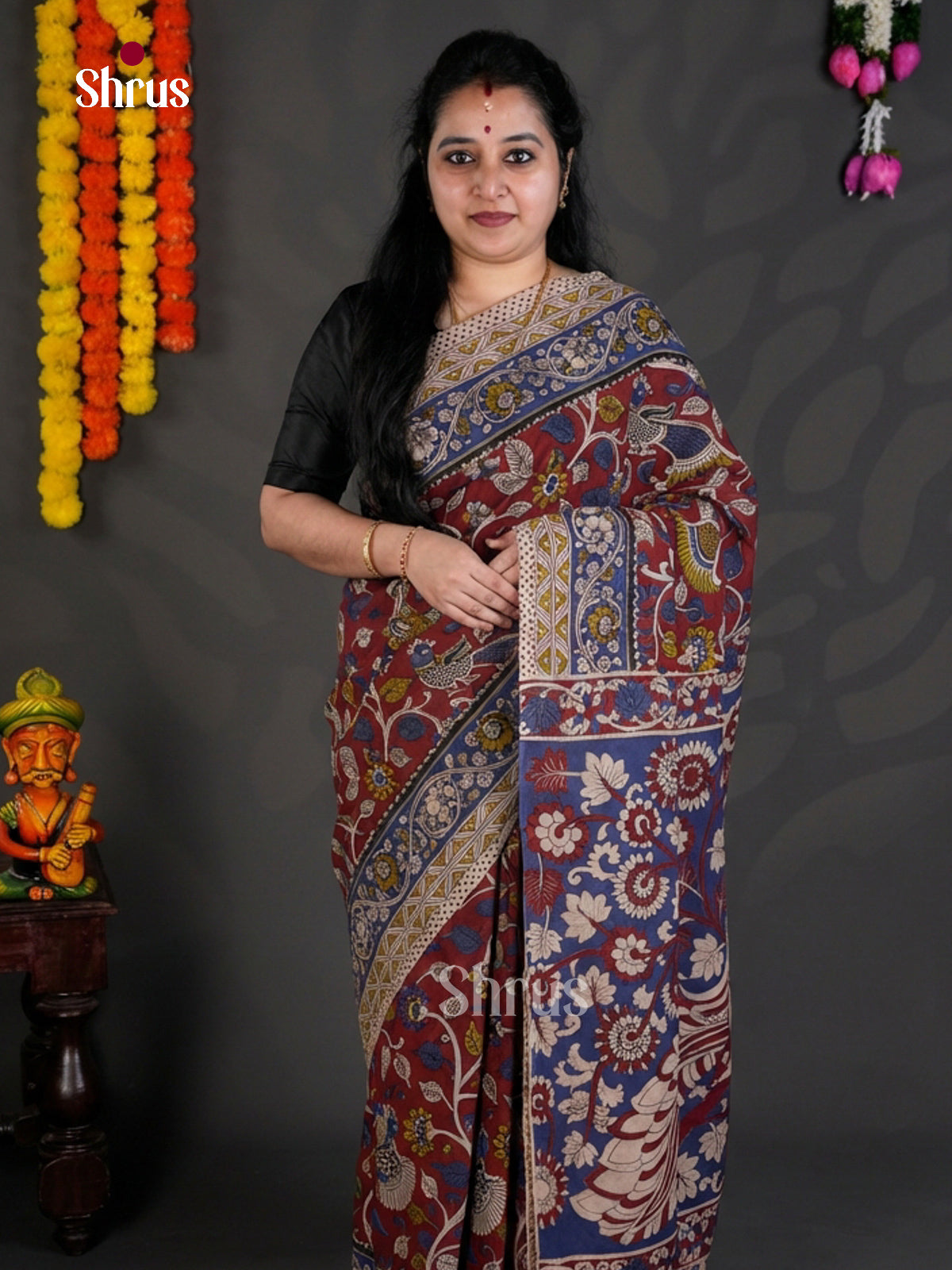EBS01646 - kalamkari-cotton - Saree - Shop on Shrus.com